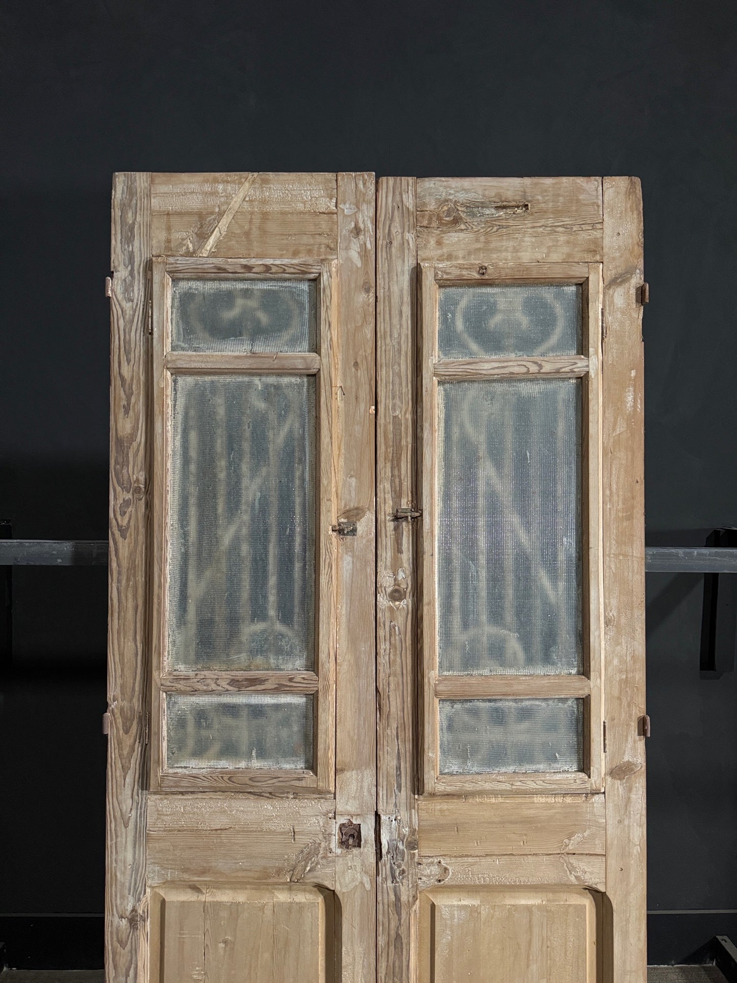 Antique Iron French Doors - 44x91 - N110