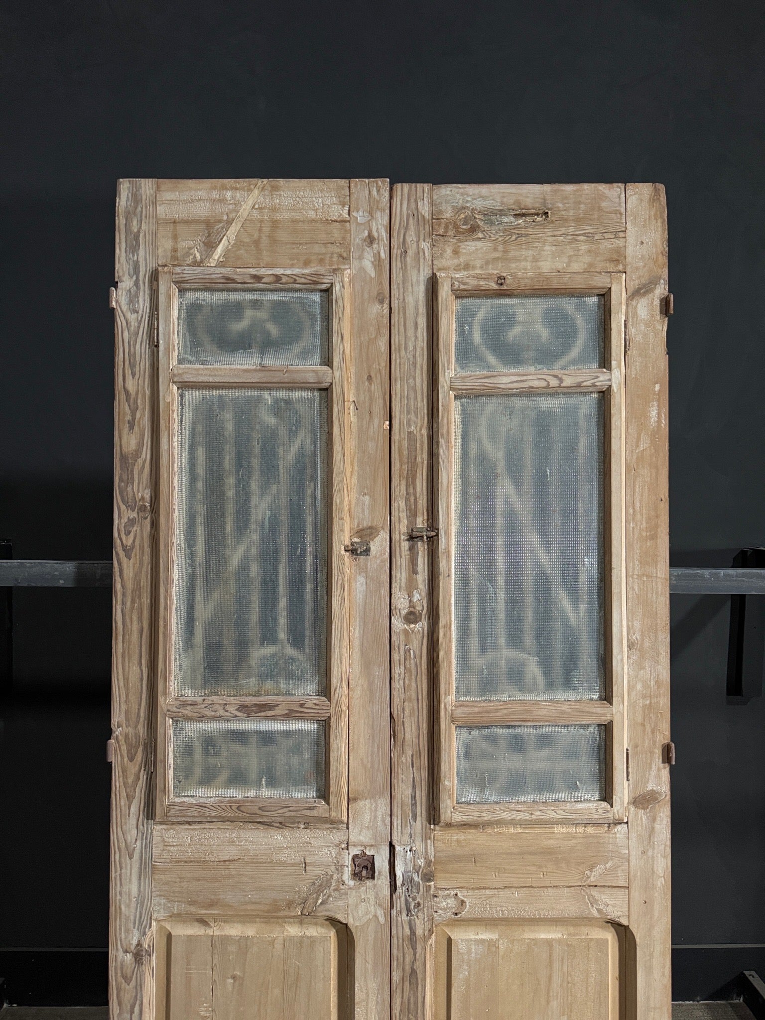 Antique Iron French Doors - 44x91 - N110