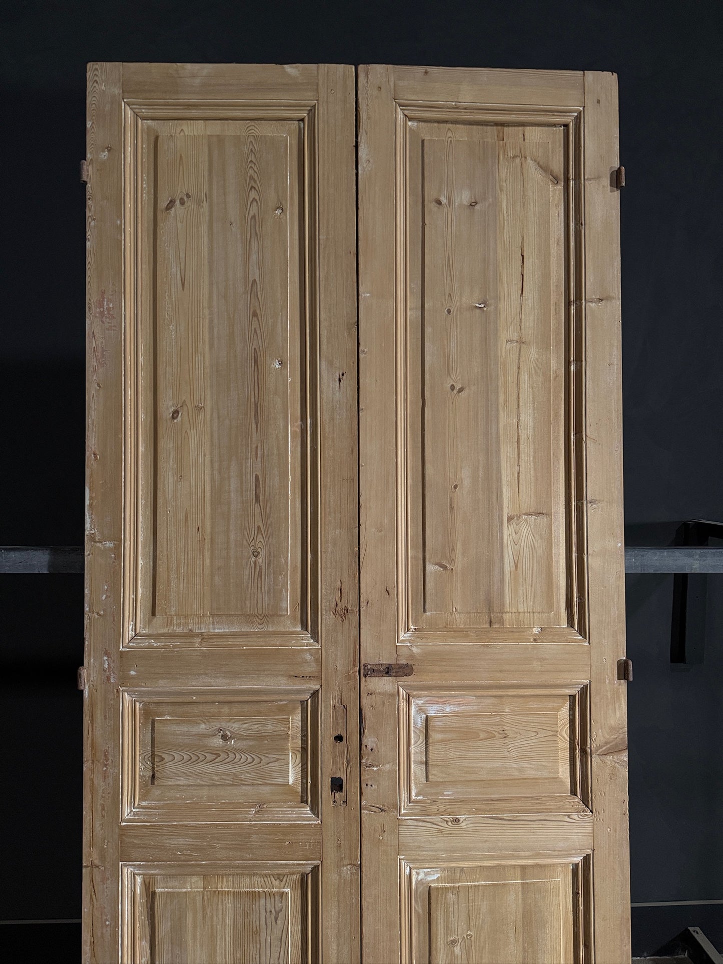 Antique Solid Double Doors - 43x99 - N423