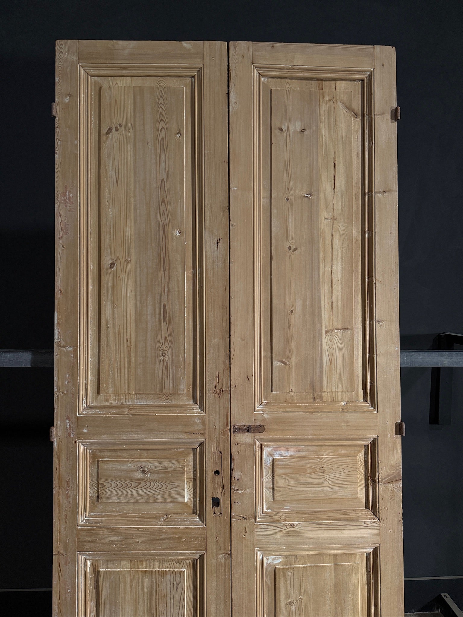 Antique Solid Double Doors - 43x99 - N423