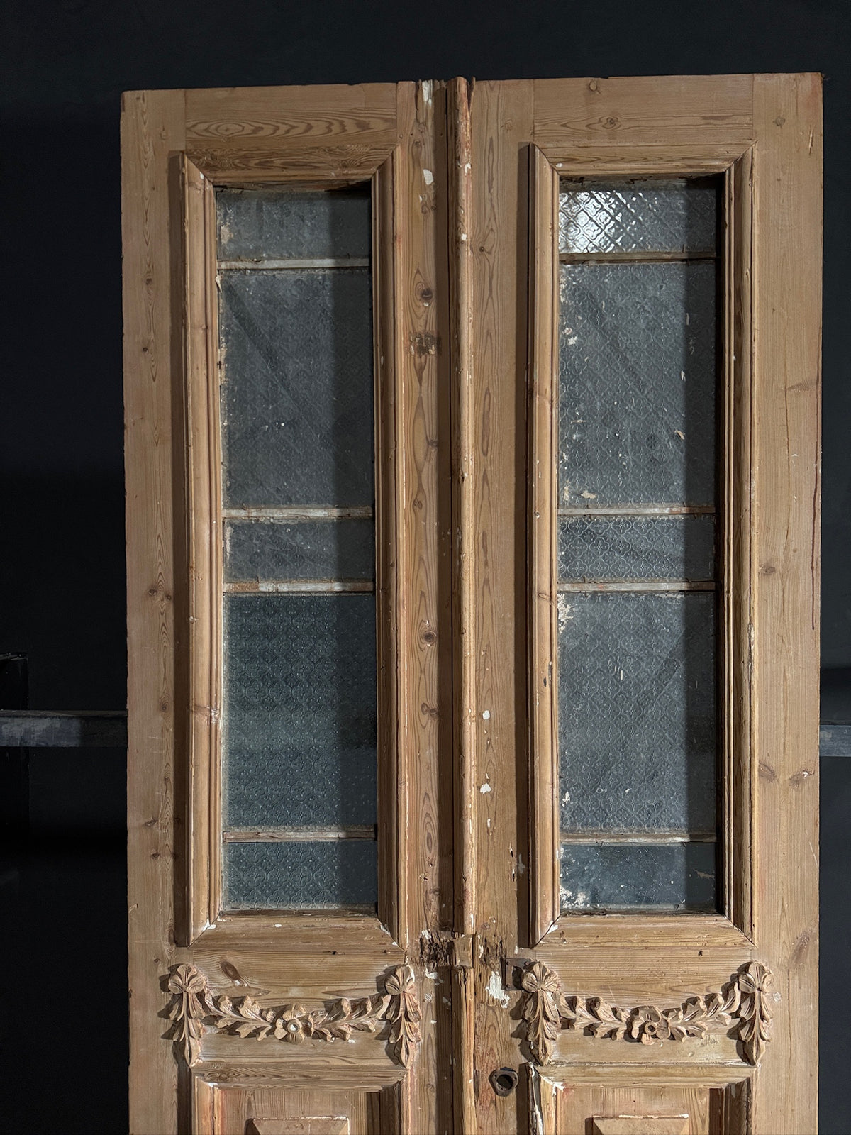 Antique Carved French Doors - 40.25x97.25 - N592