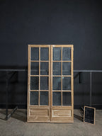 Antique Glass 8 Lite French Doors - 52.25x88 - N678