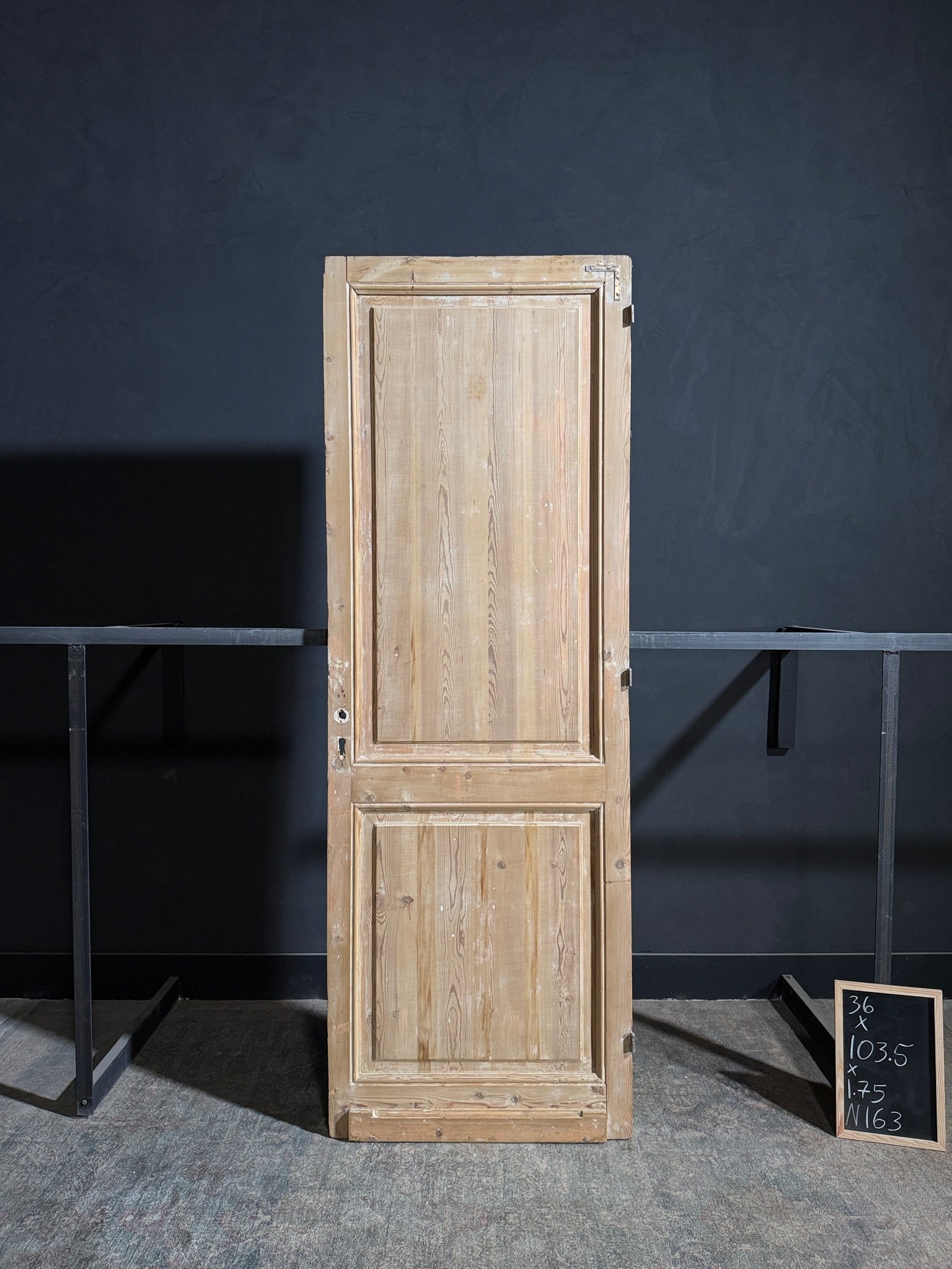 Antique 2 Panel Solid Single Door - 36x103.5 - N163