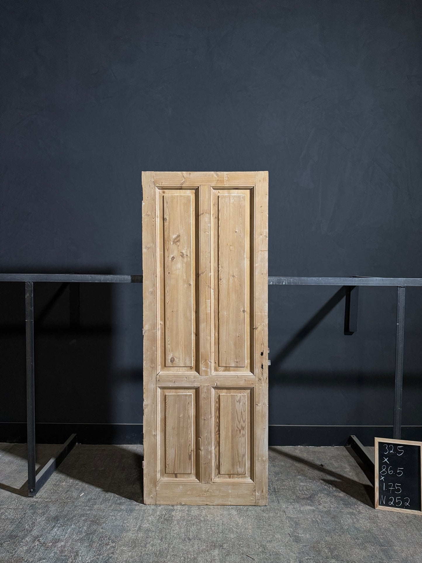 Antique 4 Panel Solid Single Door - 32.5x86.5 - N252