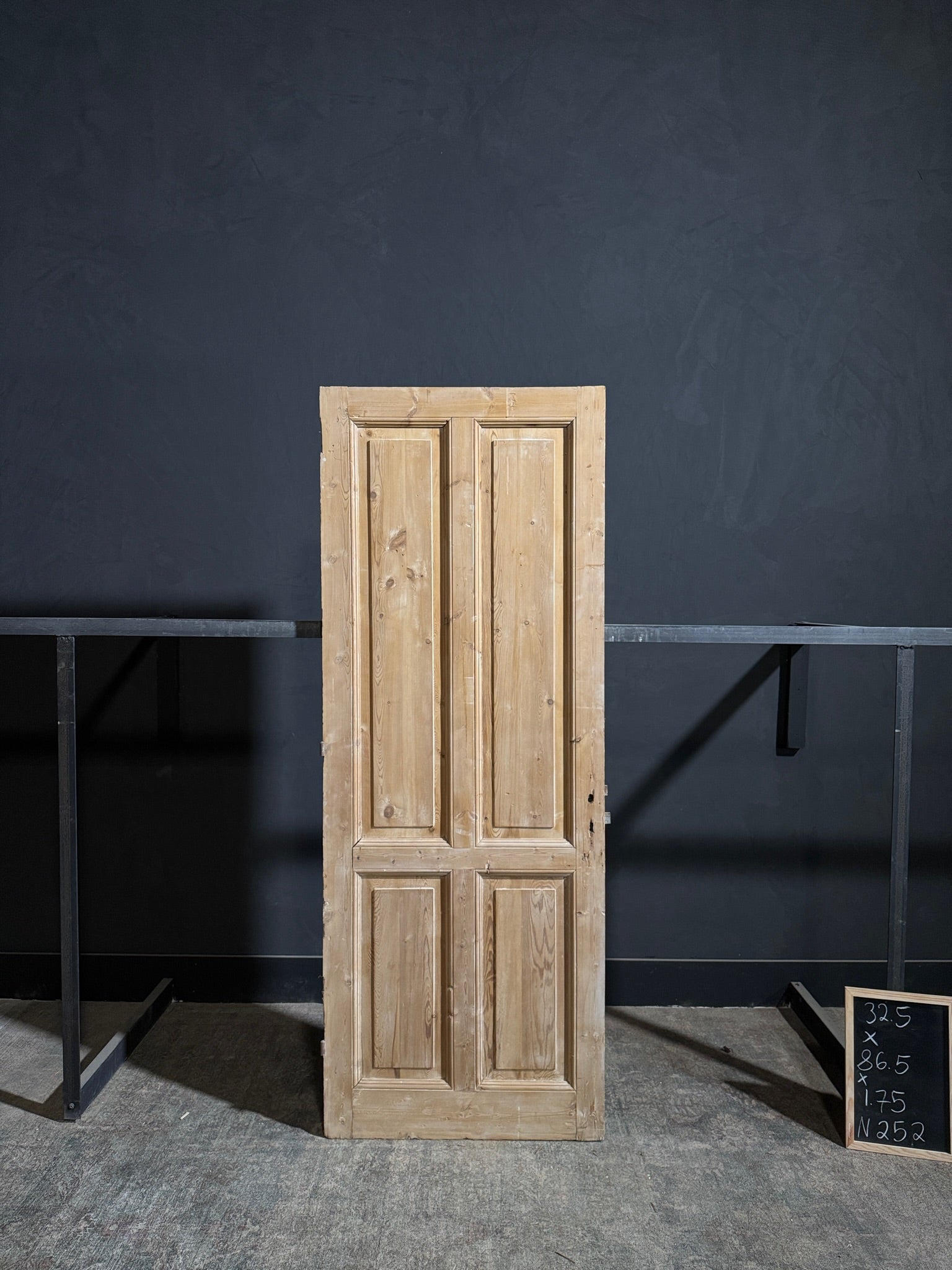 Antique 4 Panel Solid Single Door - 32.5x86.5 - N252