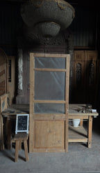 Antique Obscured Glass 3 Lite Door - 31.25x78.25 - L644