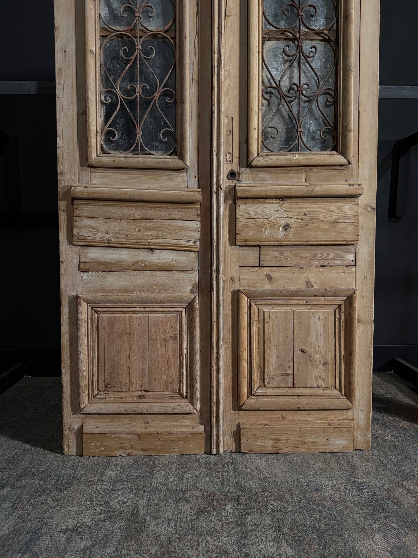 Antique Iron French Doors - 51x94.25 - N61