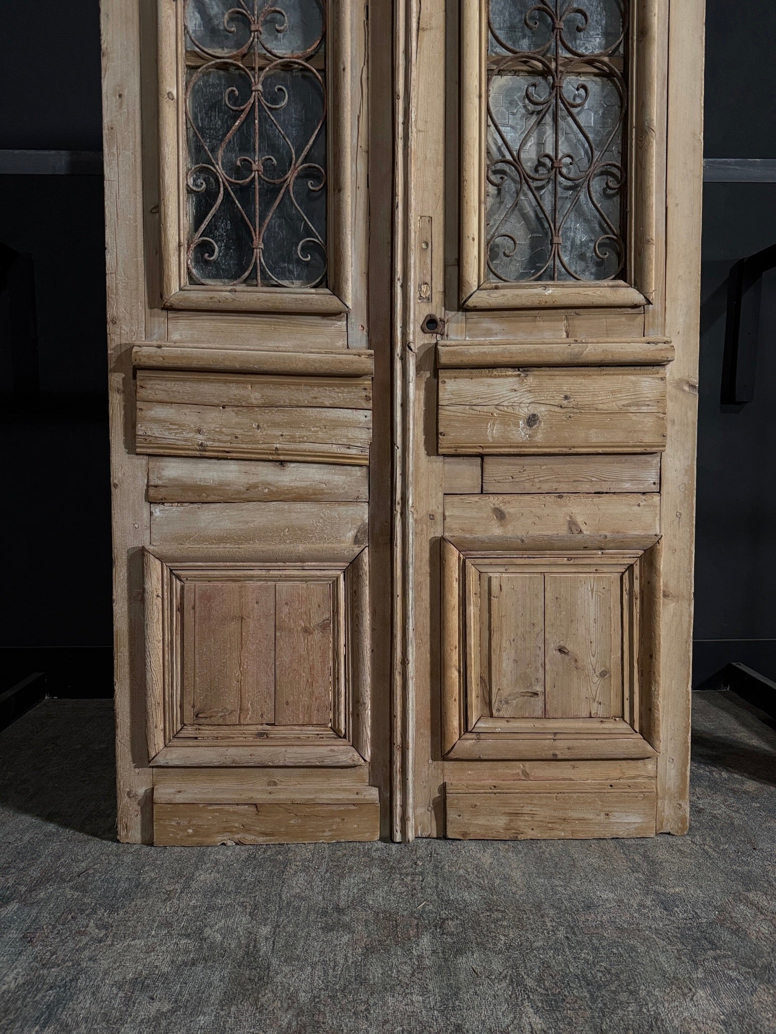 Antique Iron French Doors - 51x94.25 - N61