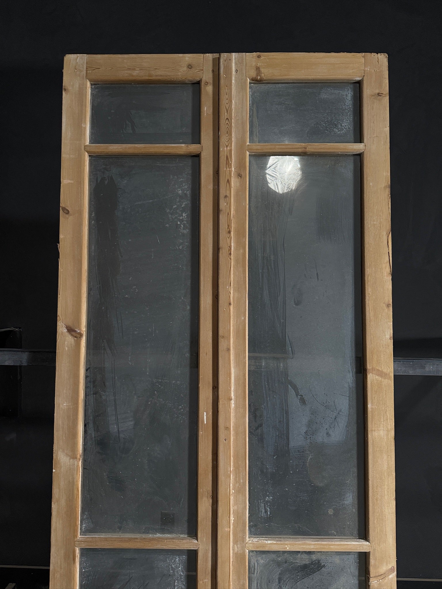 Antique Glass 2 Lite French Doors - 43.75x100.5 - N472