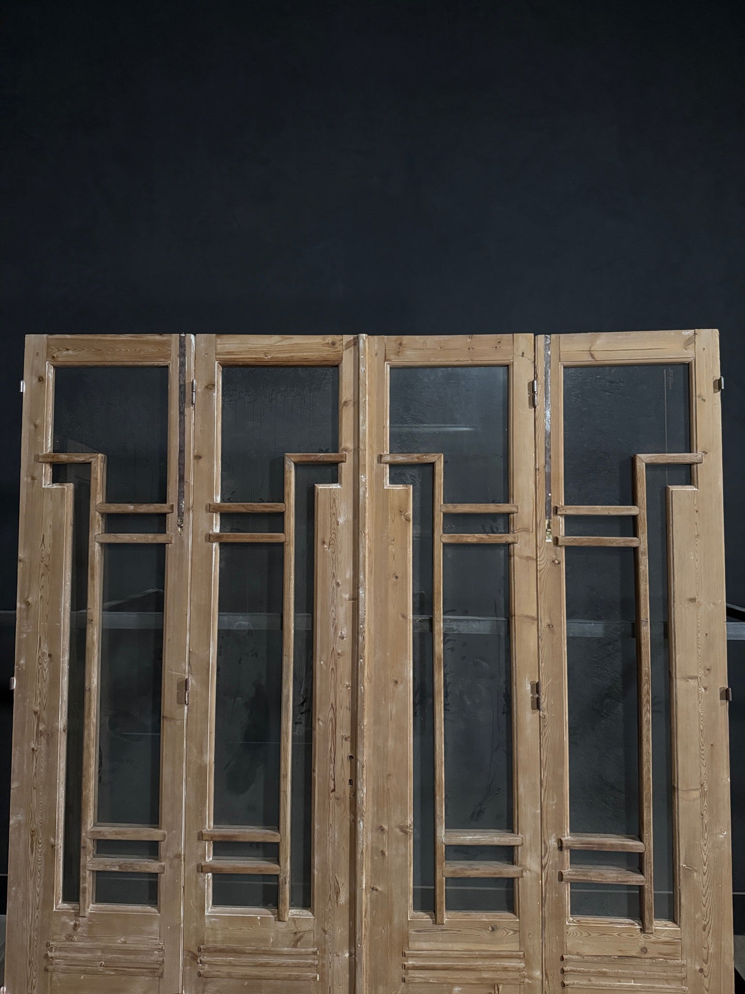 Antique Glass Bi-Fold Doors - 92x97.75 - N392