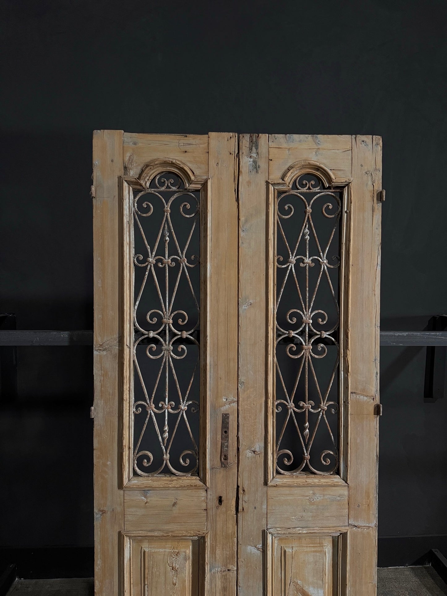 Antique Iron French Doors - 40x87.75 - N42