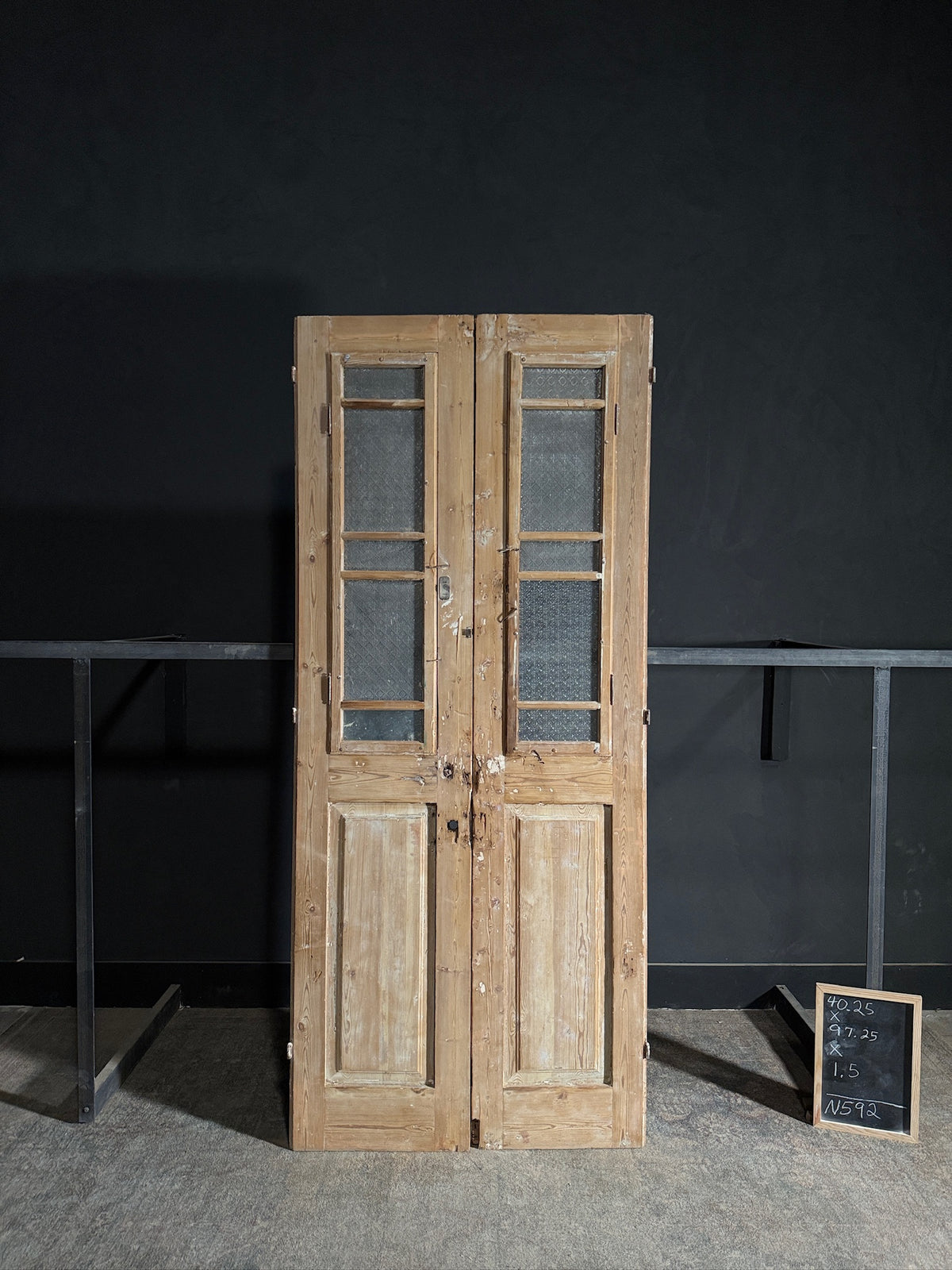 Antique Carved French Doors - 40.25x97.25 - N592