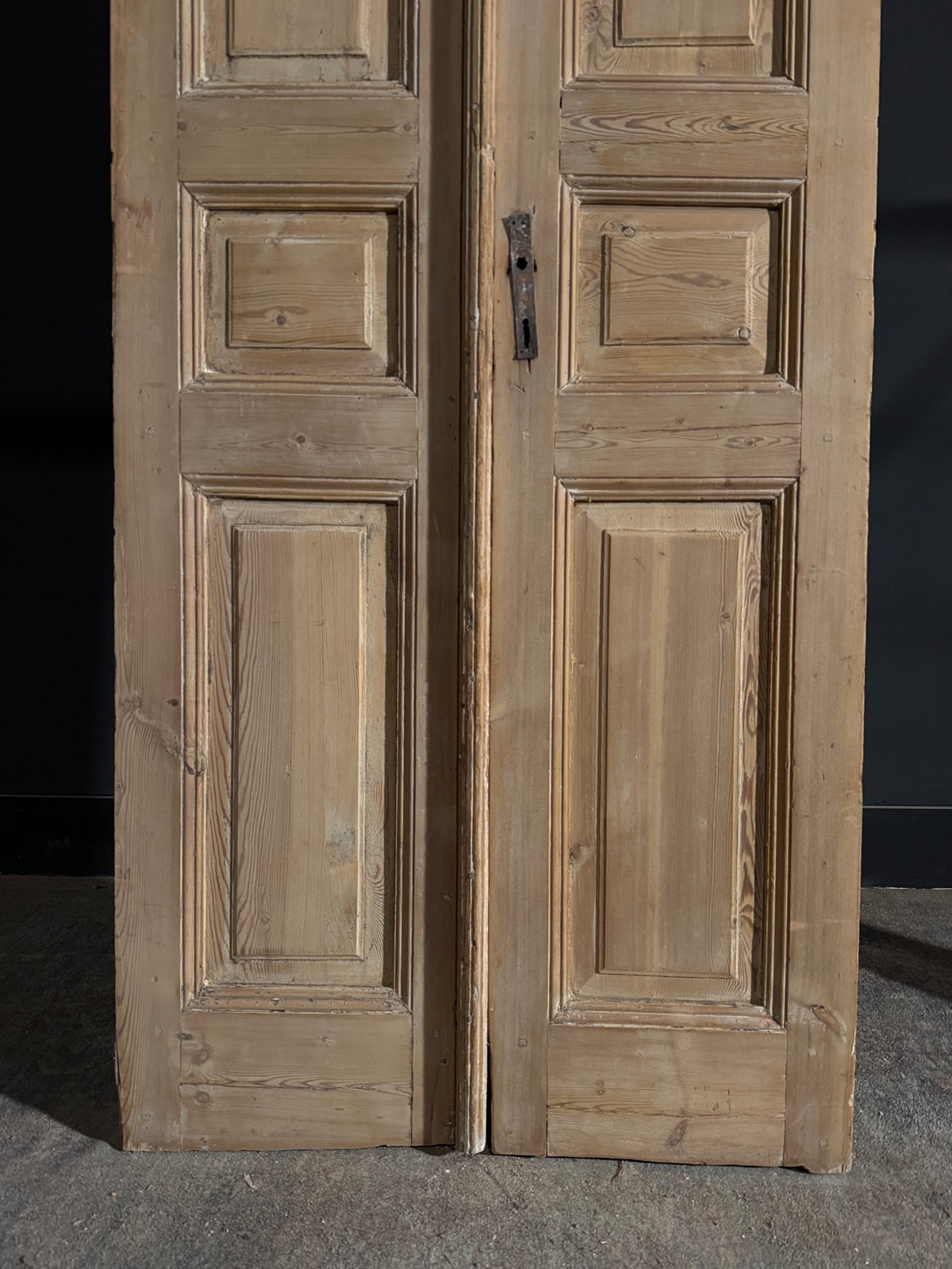 Antique 3 Panel Solid Double Doors - 35.5x96.5 - N558