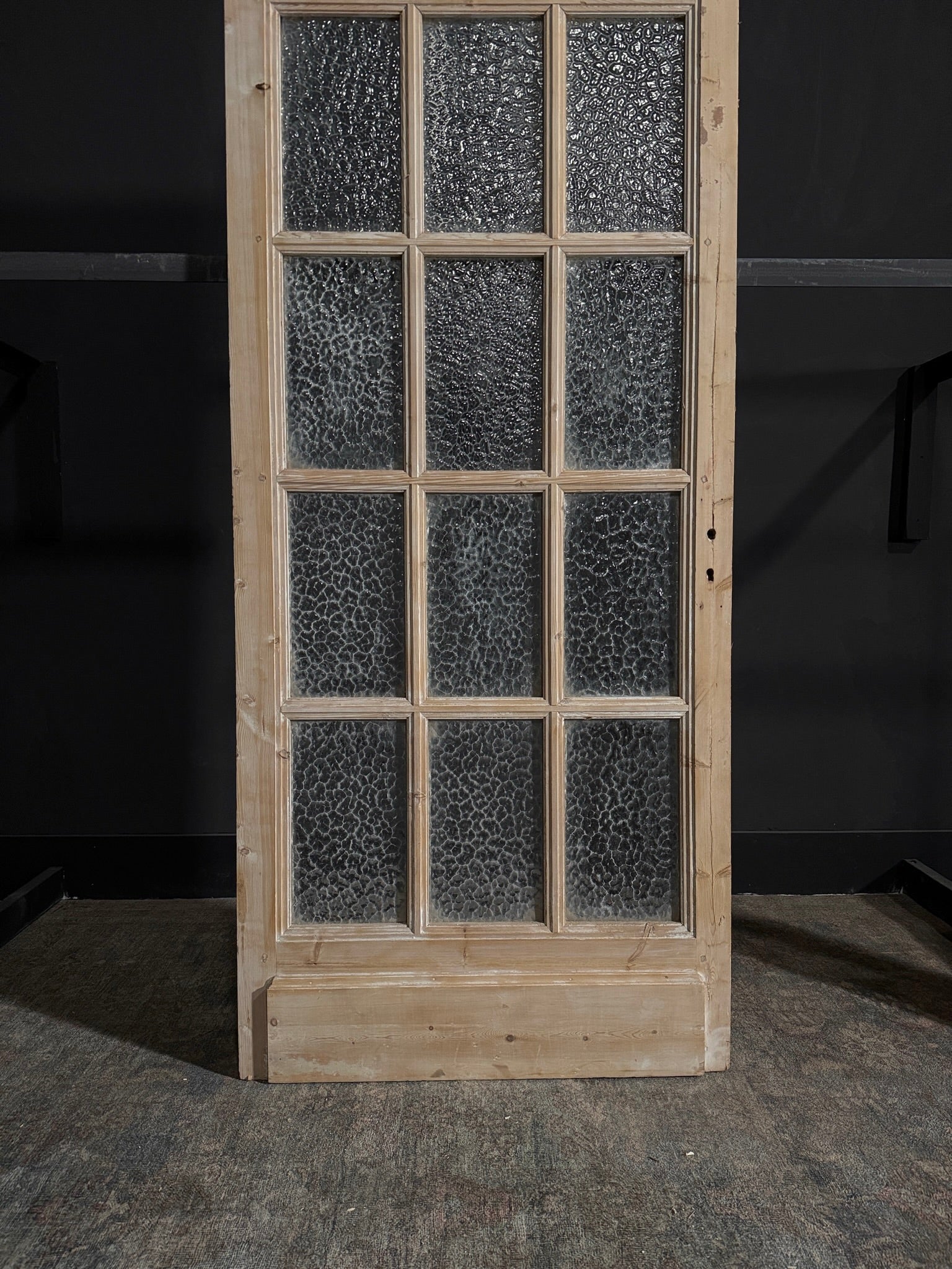 Antique Obscured Glass 15 Lite Single Door - 36.25x97 - N54