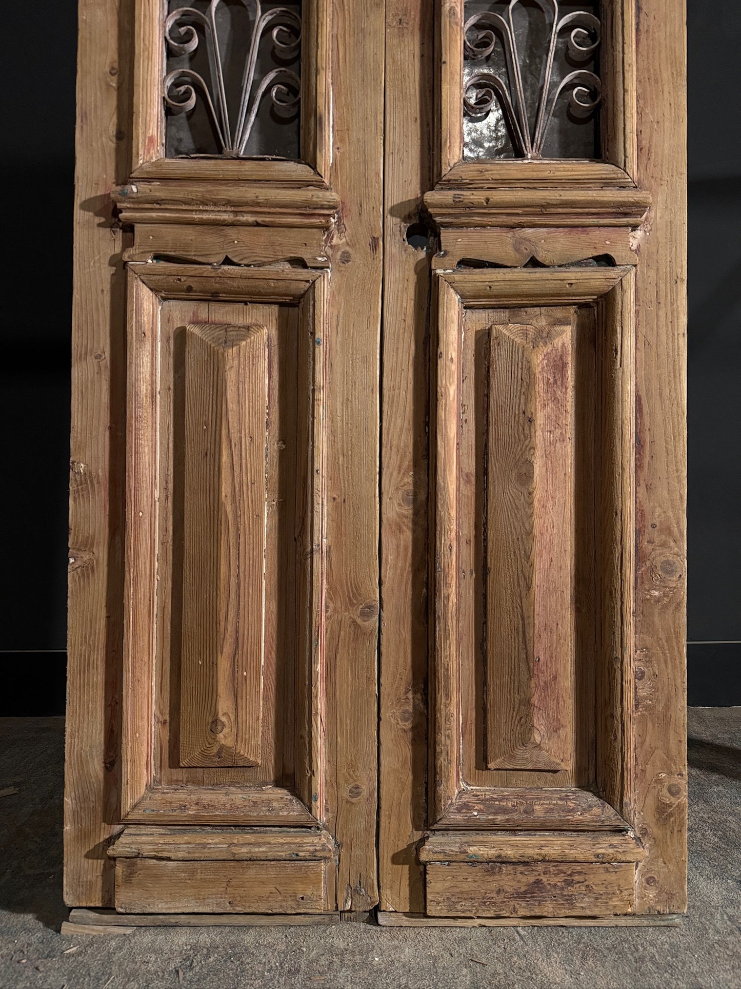 Antique Iron French Doors - 36.25x85.75 - N413