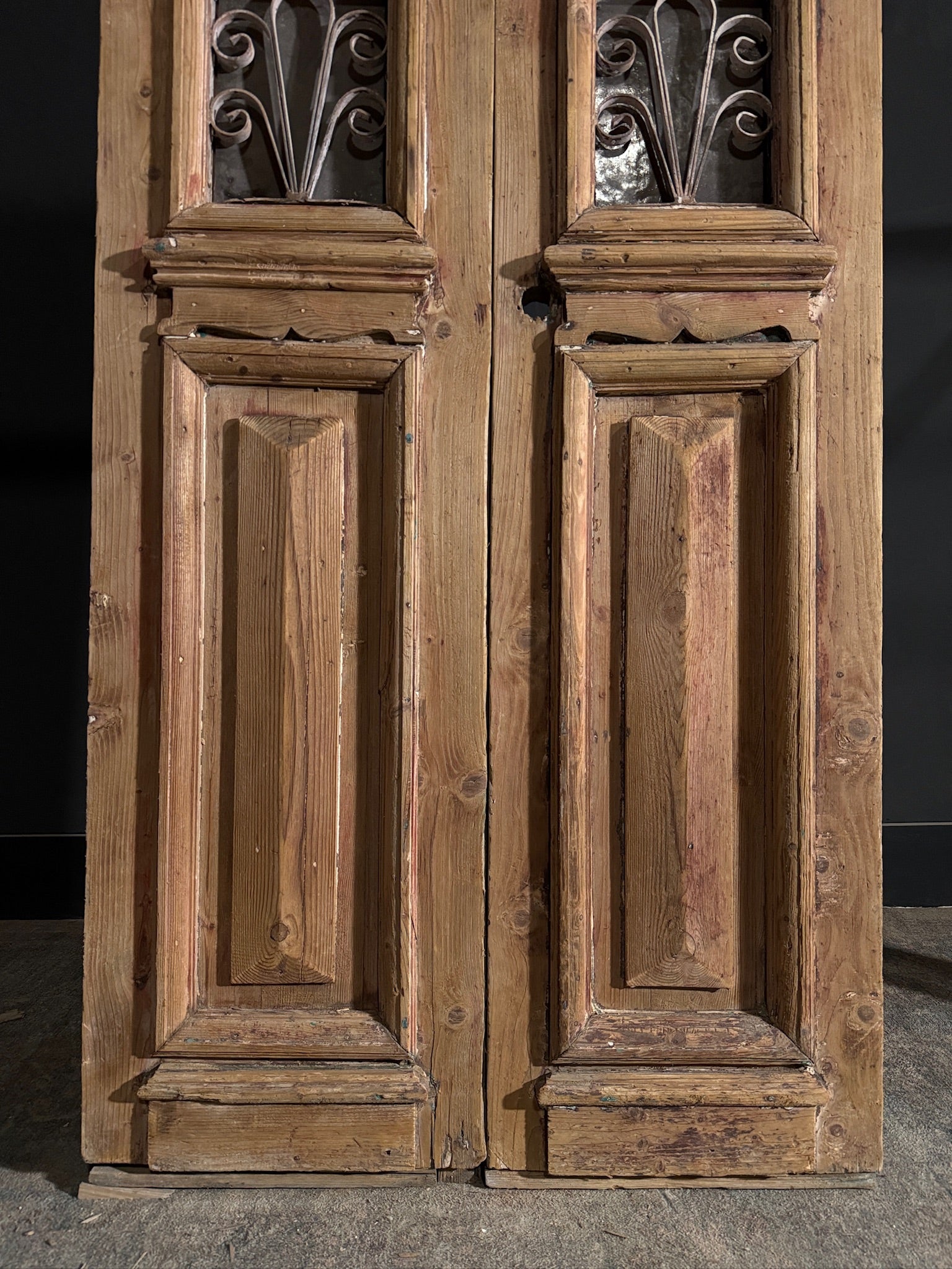 Antique Iron French Doors - 36.25x85.75 - N413