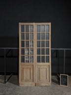 Antique Obscured Glass 15 Lite French Doors - 51x100.75 - N321