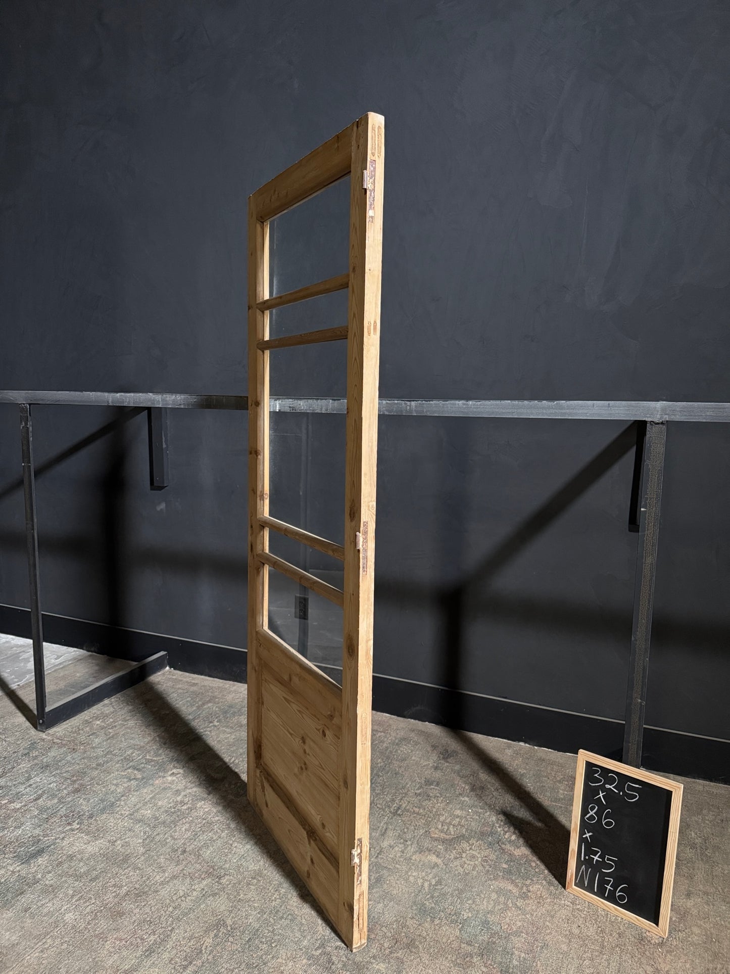 Antique Glass Single Door - 32.5x86 - N176