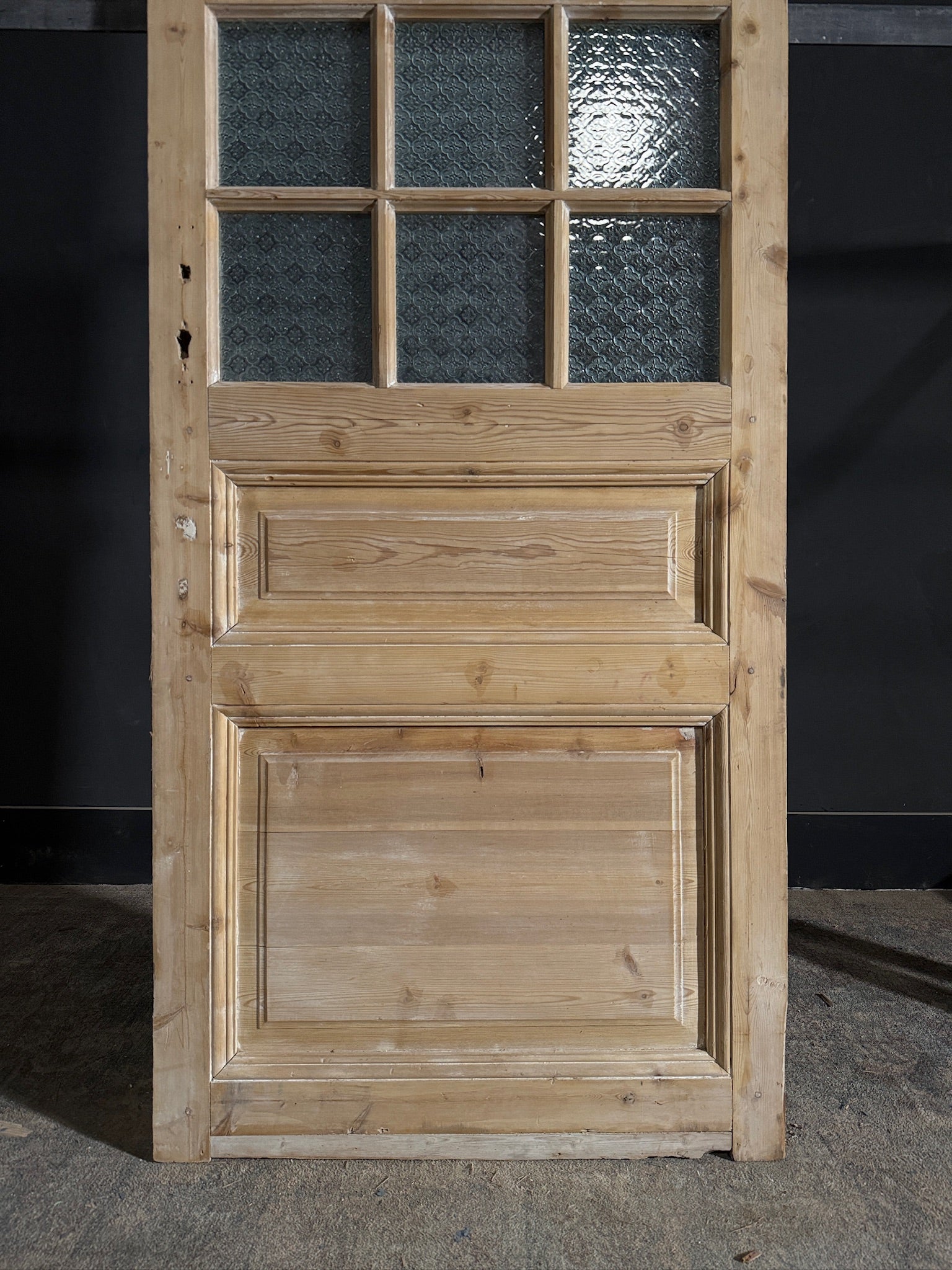 Antique Obscured Glass 12 Lite Single Door - 32.5x81 - N496