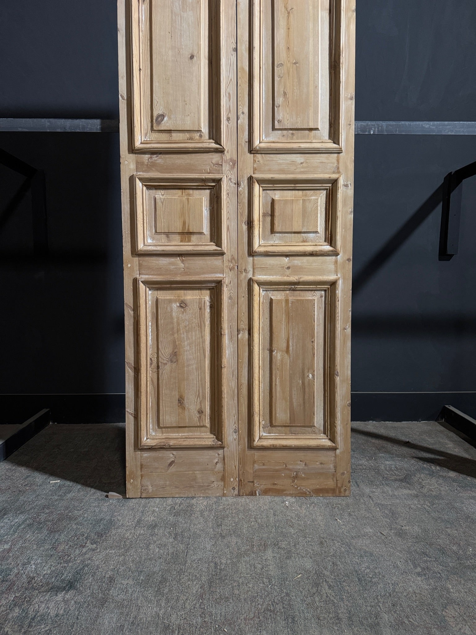 Antique 3 Panel Solid Double Doors - 36x94 - N265