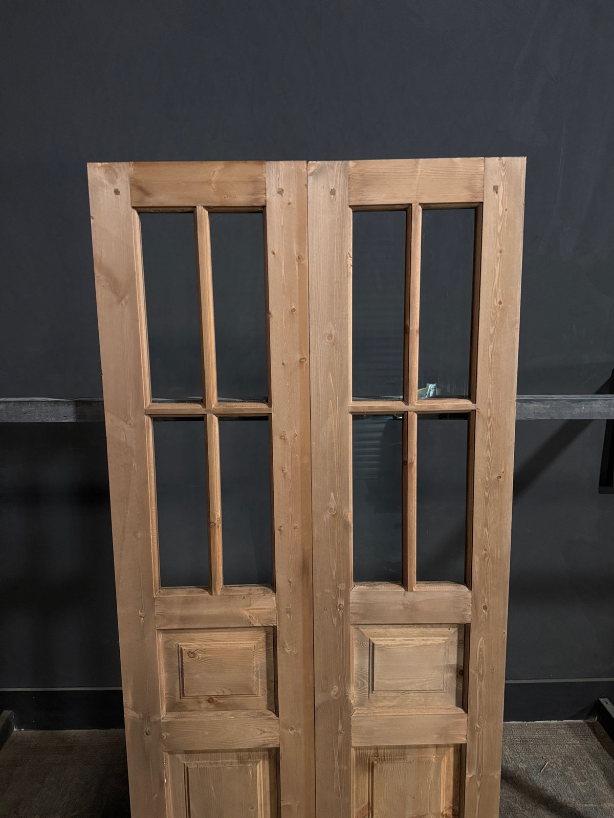 Handcrafted Glass 2 Lite French Doors - 36x80 - N720