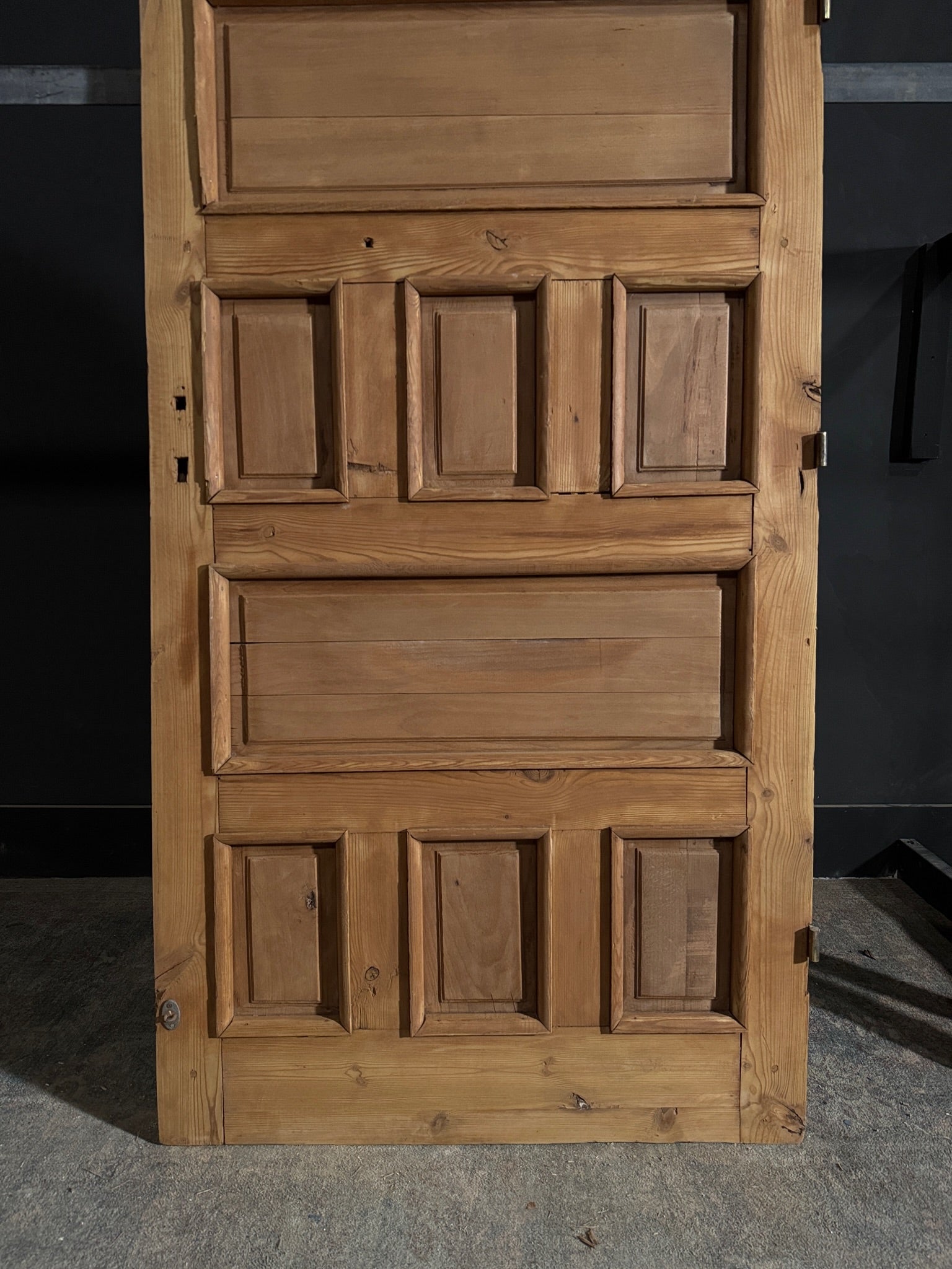 Antique 10 Panel Arched Solid Single Door - 36.5x85 - N504