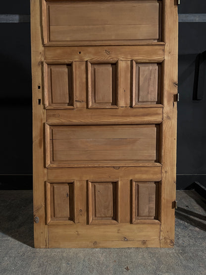 Antique 10 Panel Arched Solid Single Door - 36.5x85 - N504
