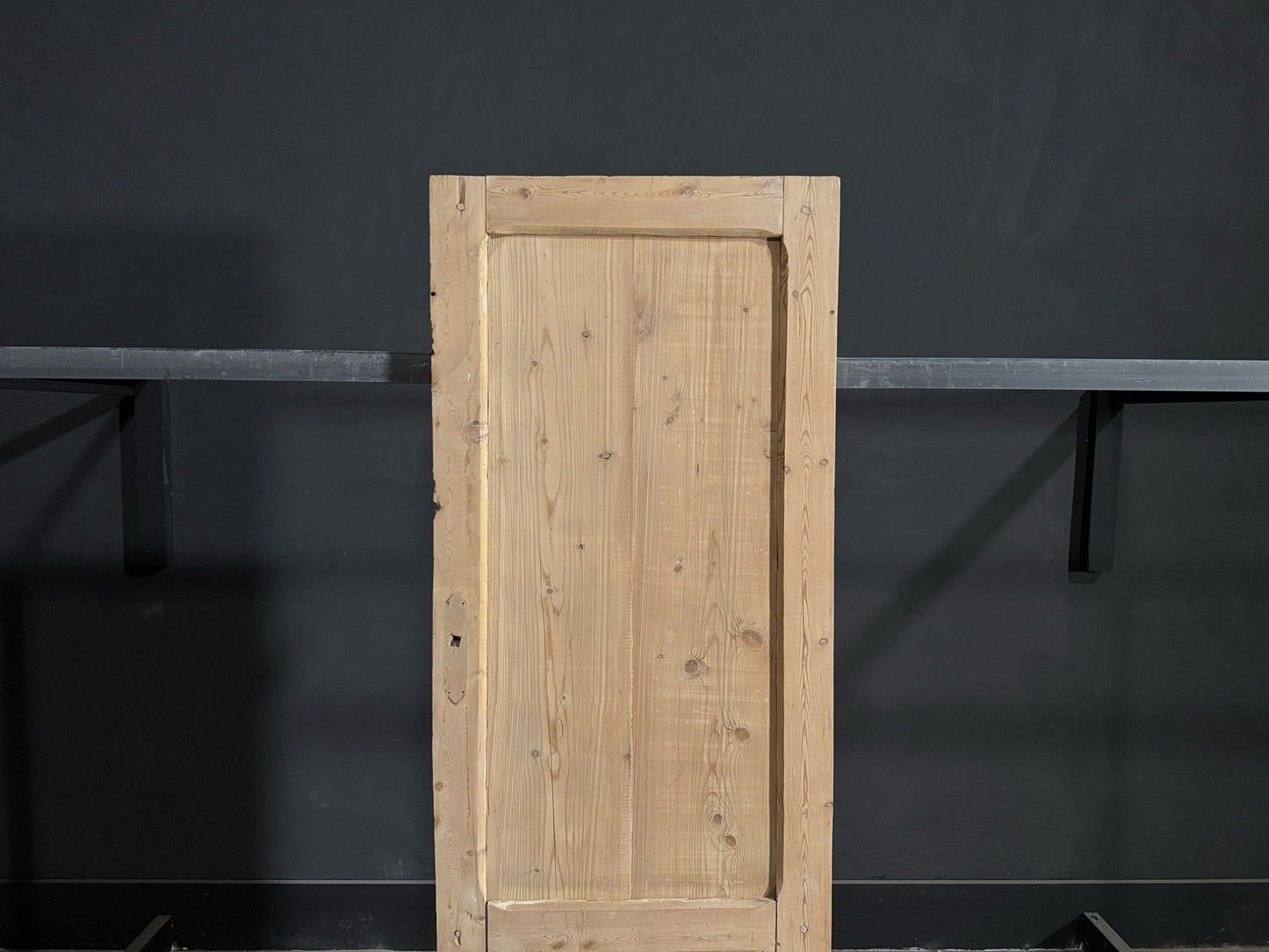 Antique Louvered 2 Panel Single Door - 25.5x70 - N141