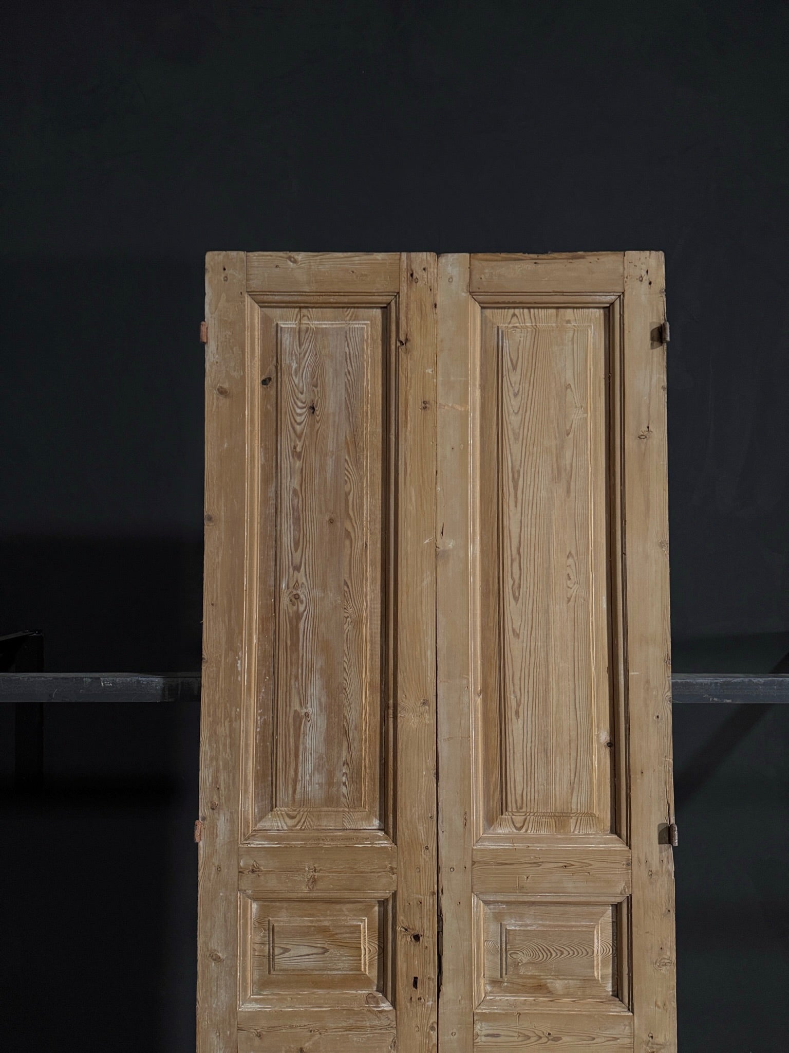 Antique 3 Panel Double Doors - 36x93.25 - N33