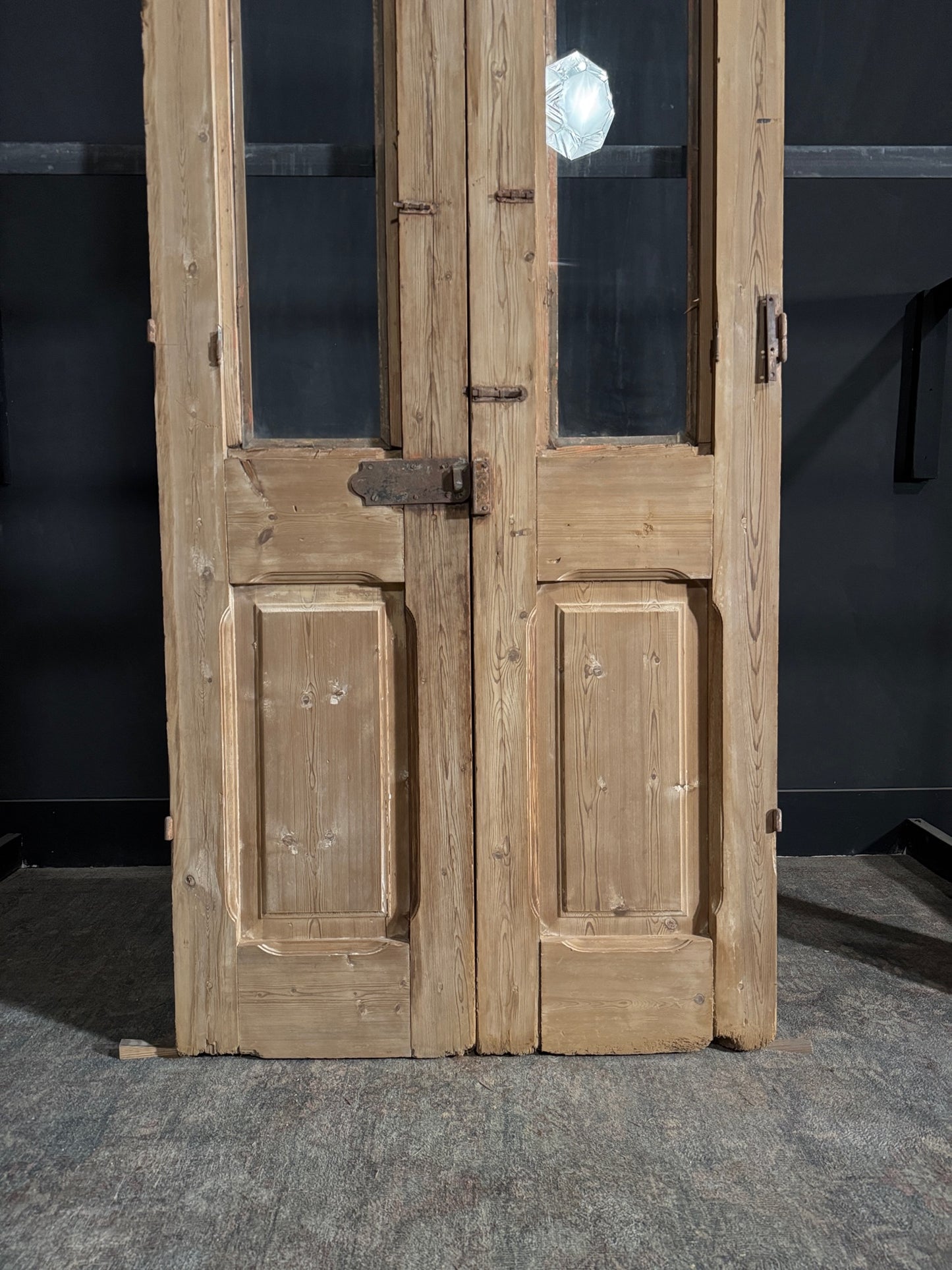 Antique Glass 1 Lite French Doors - 40x94.25 - N106