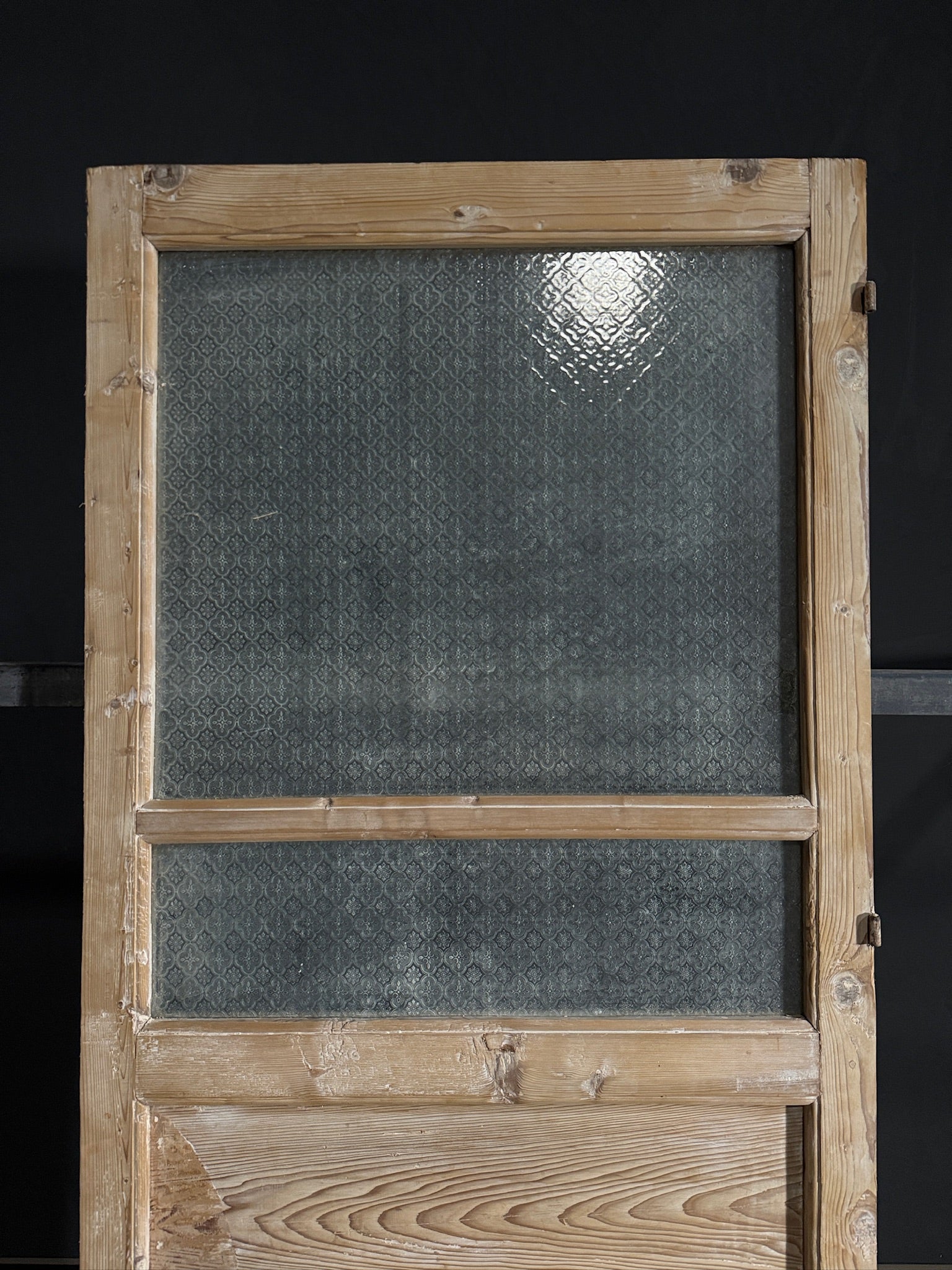 Antique Obscured Glass 2 Lite Single Door - 34.75x82.75 - N437