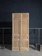 Antique 4 Panel Solid Double Doors - 45x100 - N614
