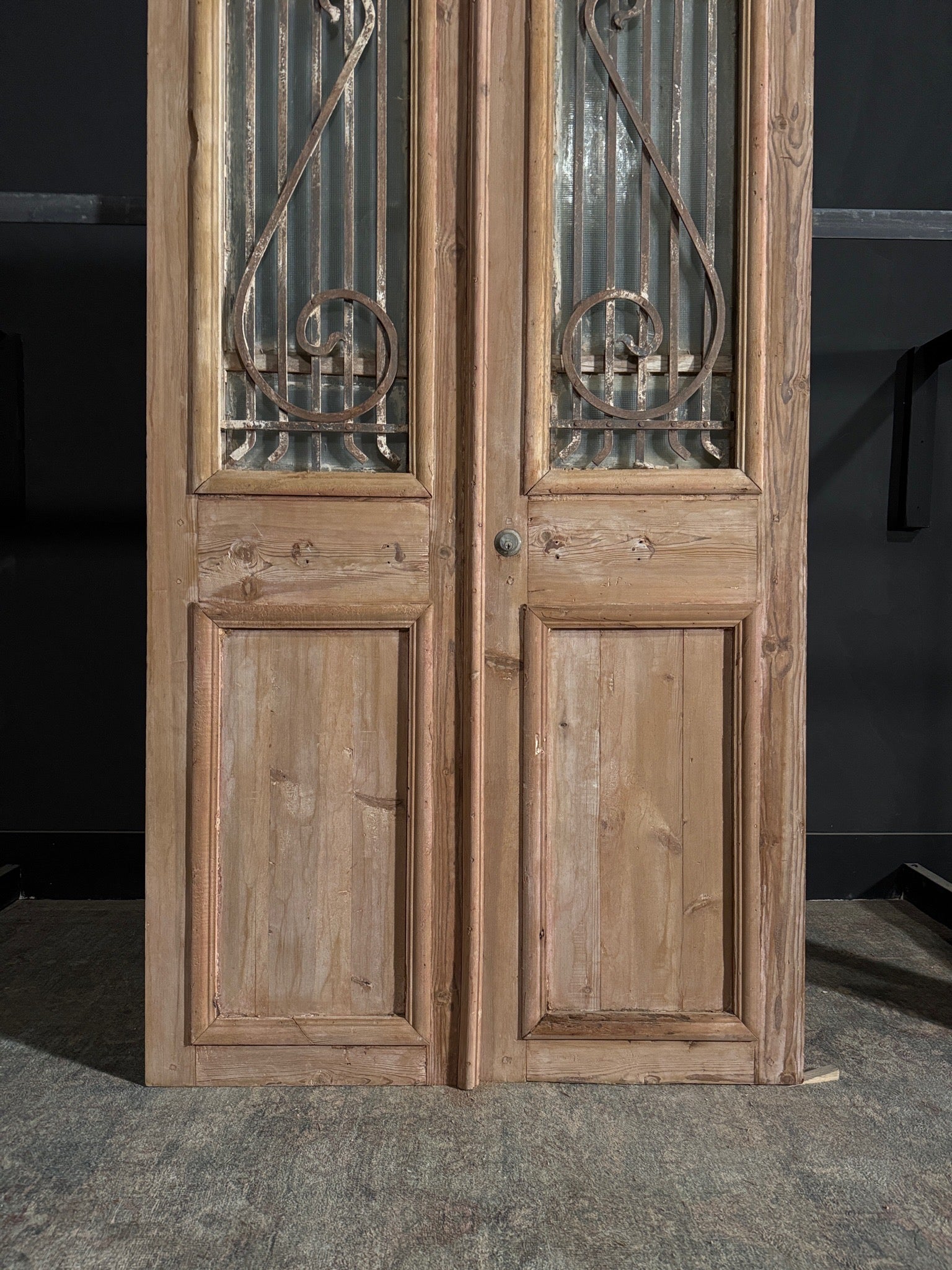 Antique Iron French Doors - 44x91 - N110