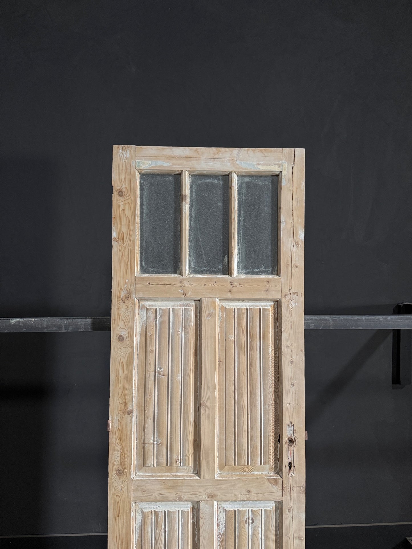 Antique Fluted 3 Lite Single Door - 28x84 - N129