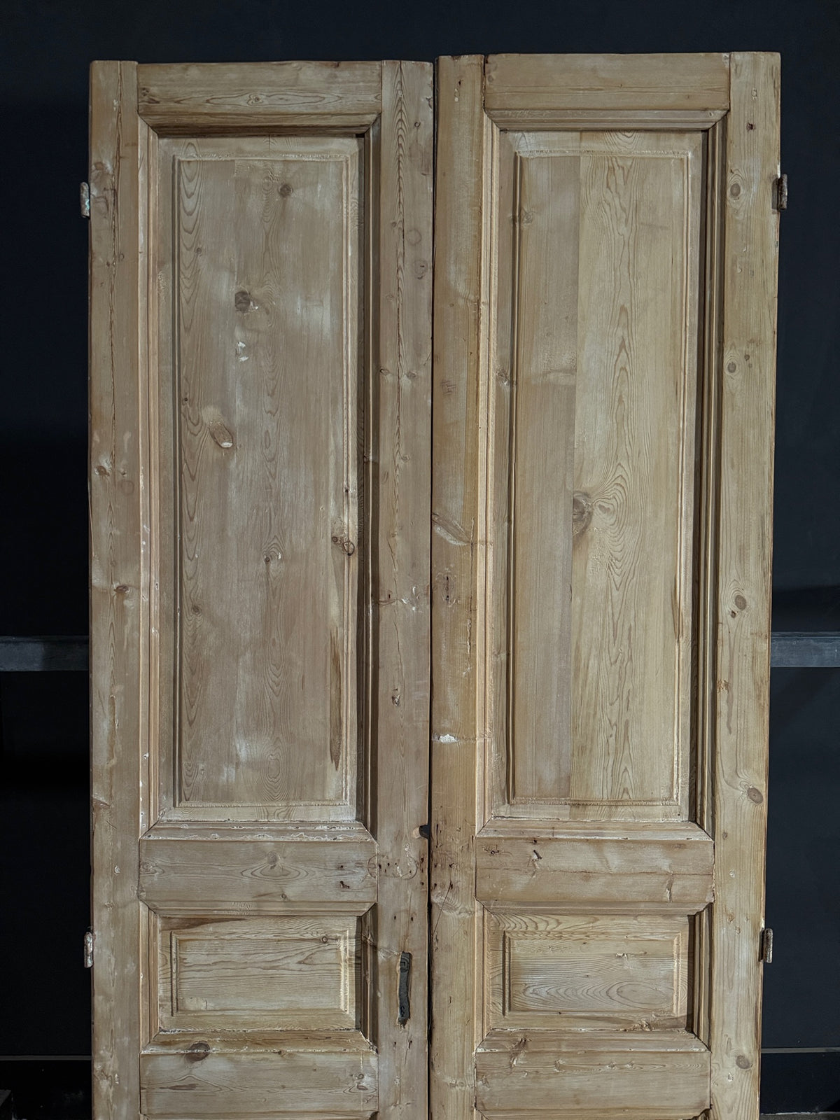 Antique 3 Panel Solid Double Doors - 42.5x95.5 - N535
