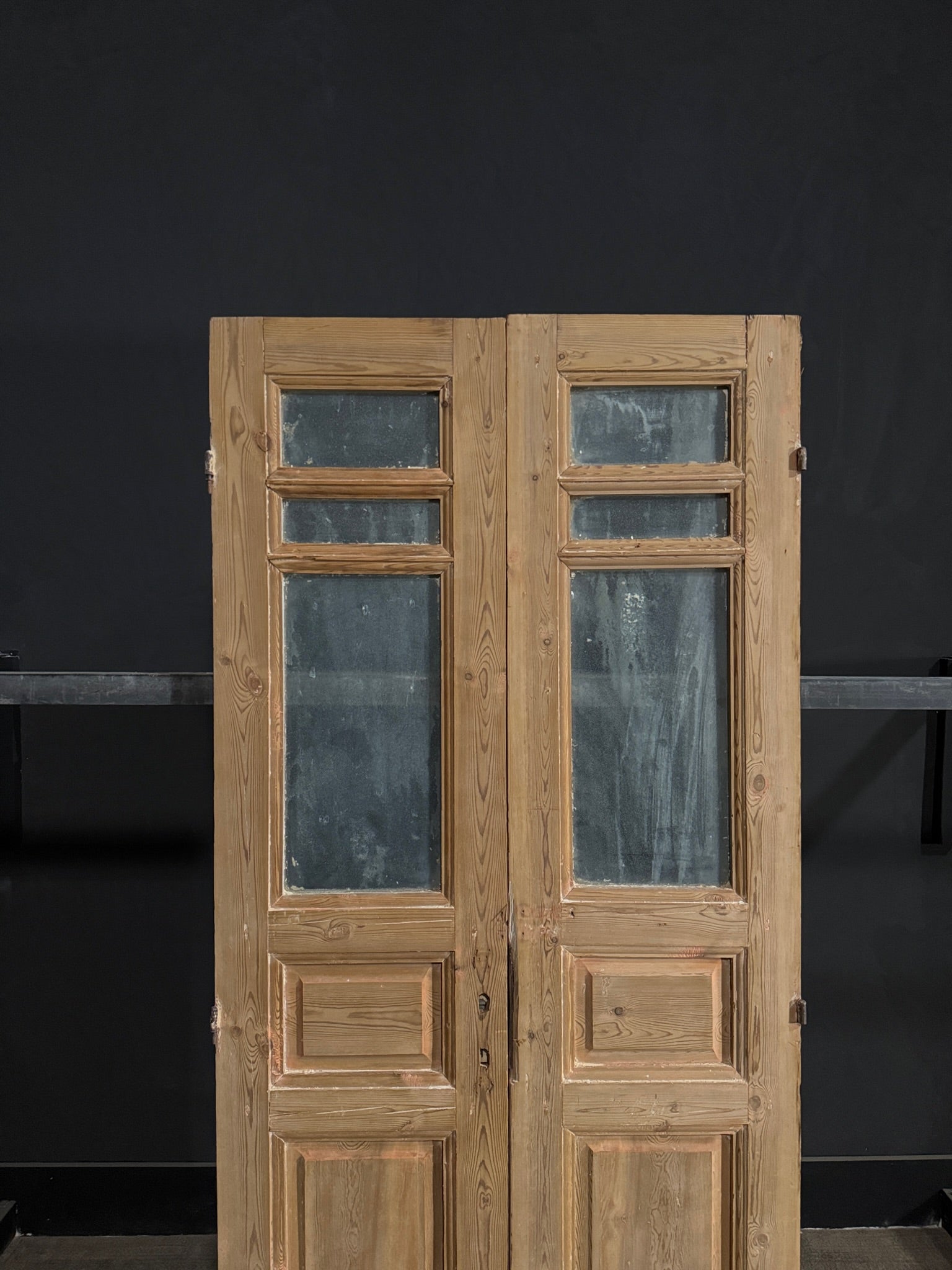 Antique Solid Double Doors - 37x82.25 - N275