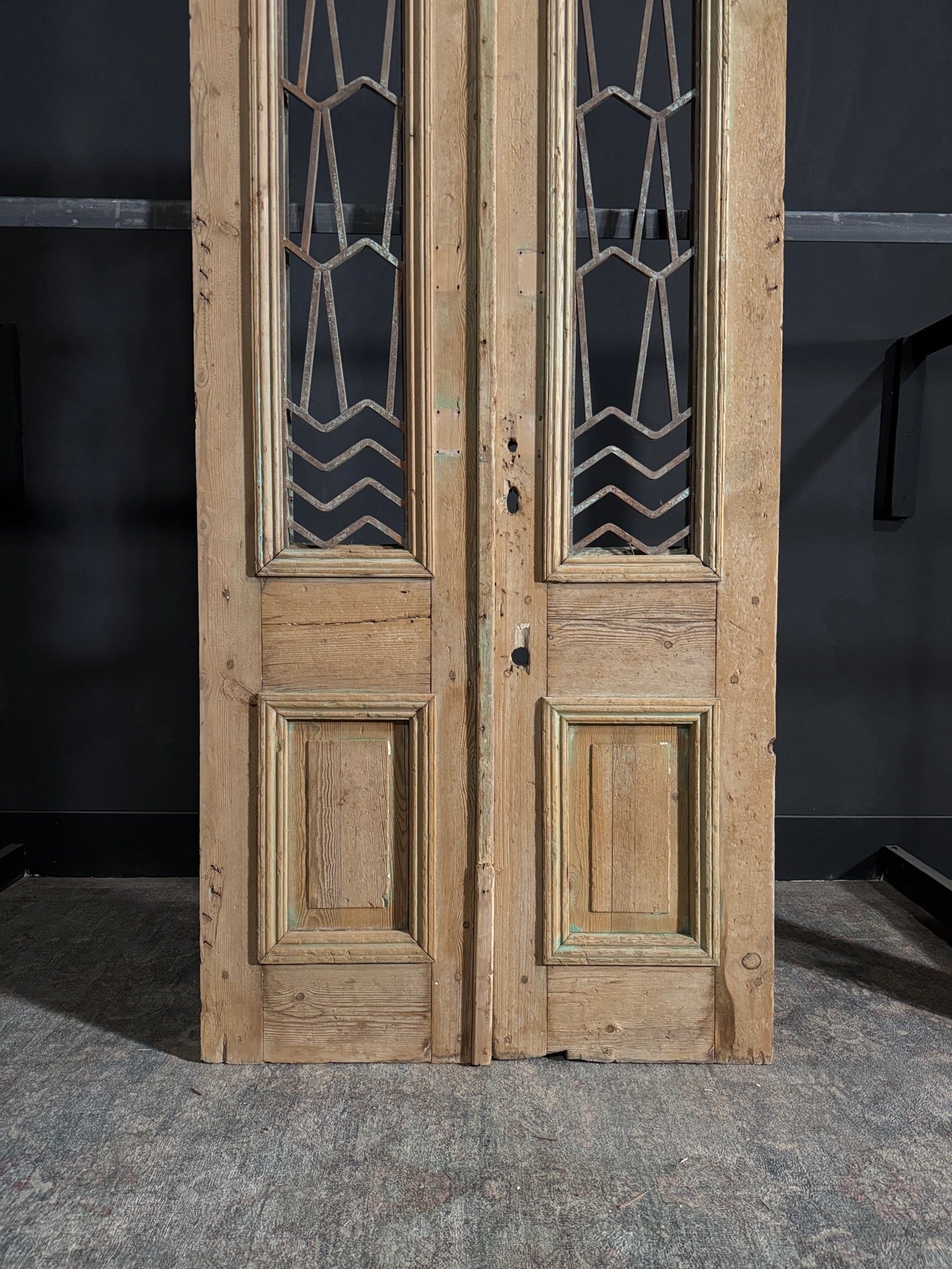 Antique Iron French Doors - 40x96 - N69