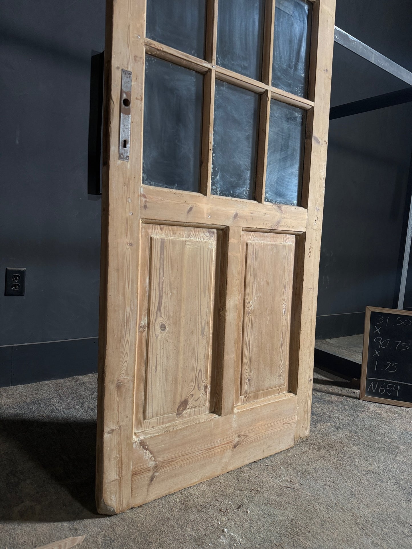 Antique Glass 12 Lite Single Door - 31.5x90.75 - N654