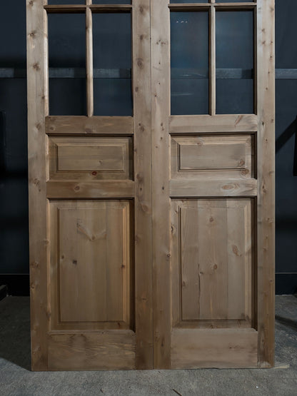 Handcrafted Glass 4 Lite French Doors - 48x96 - N725
