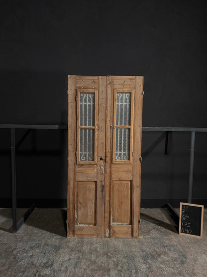 Antique Iron French Doors - 39x86 - N40
