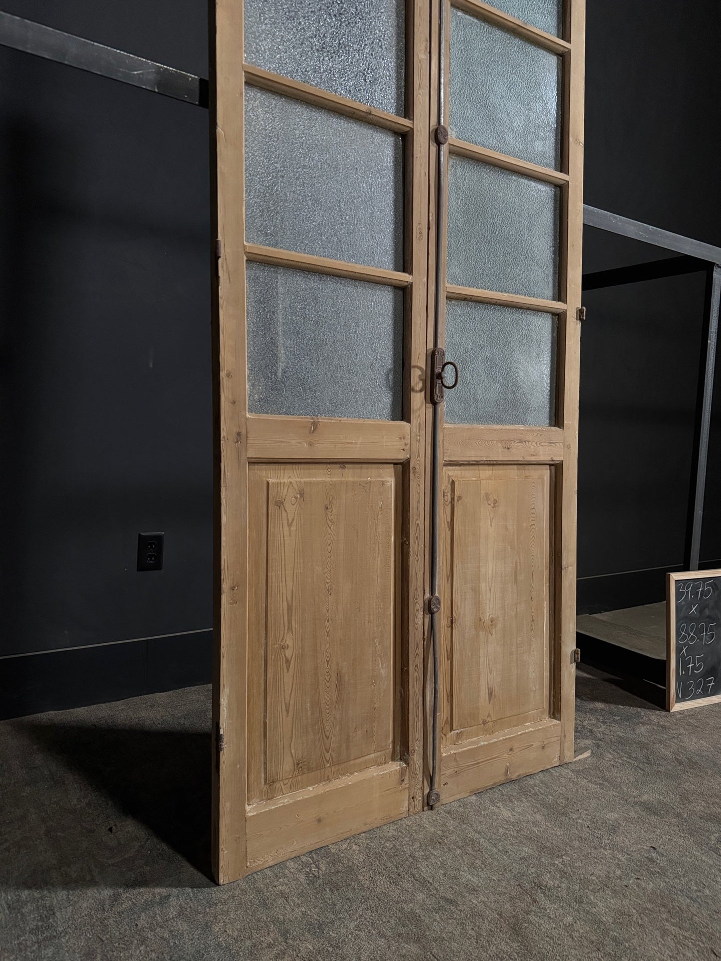 Antique Solid Double Doors - 39.75x88.75 - N327