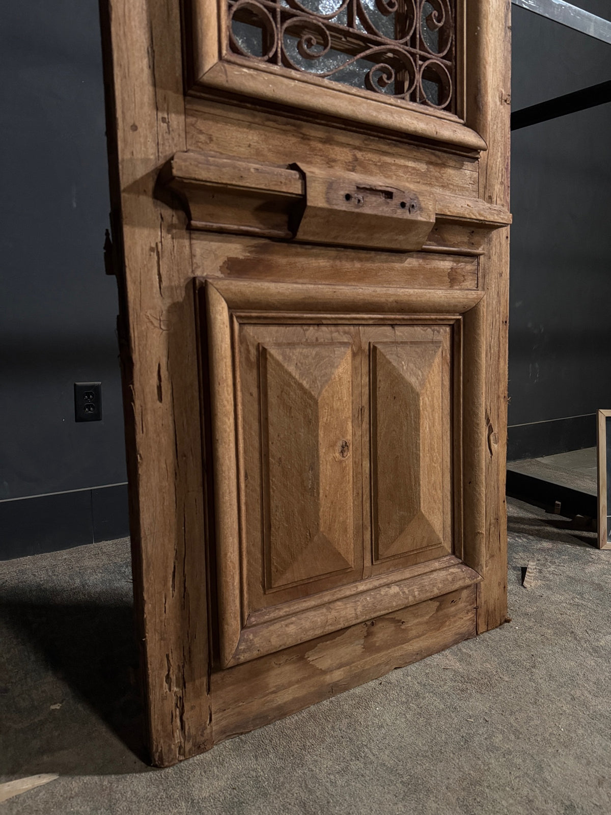 Antique Iron Single Door - 34.25x94 - N692