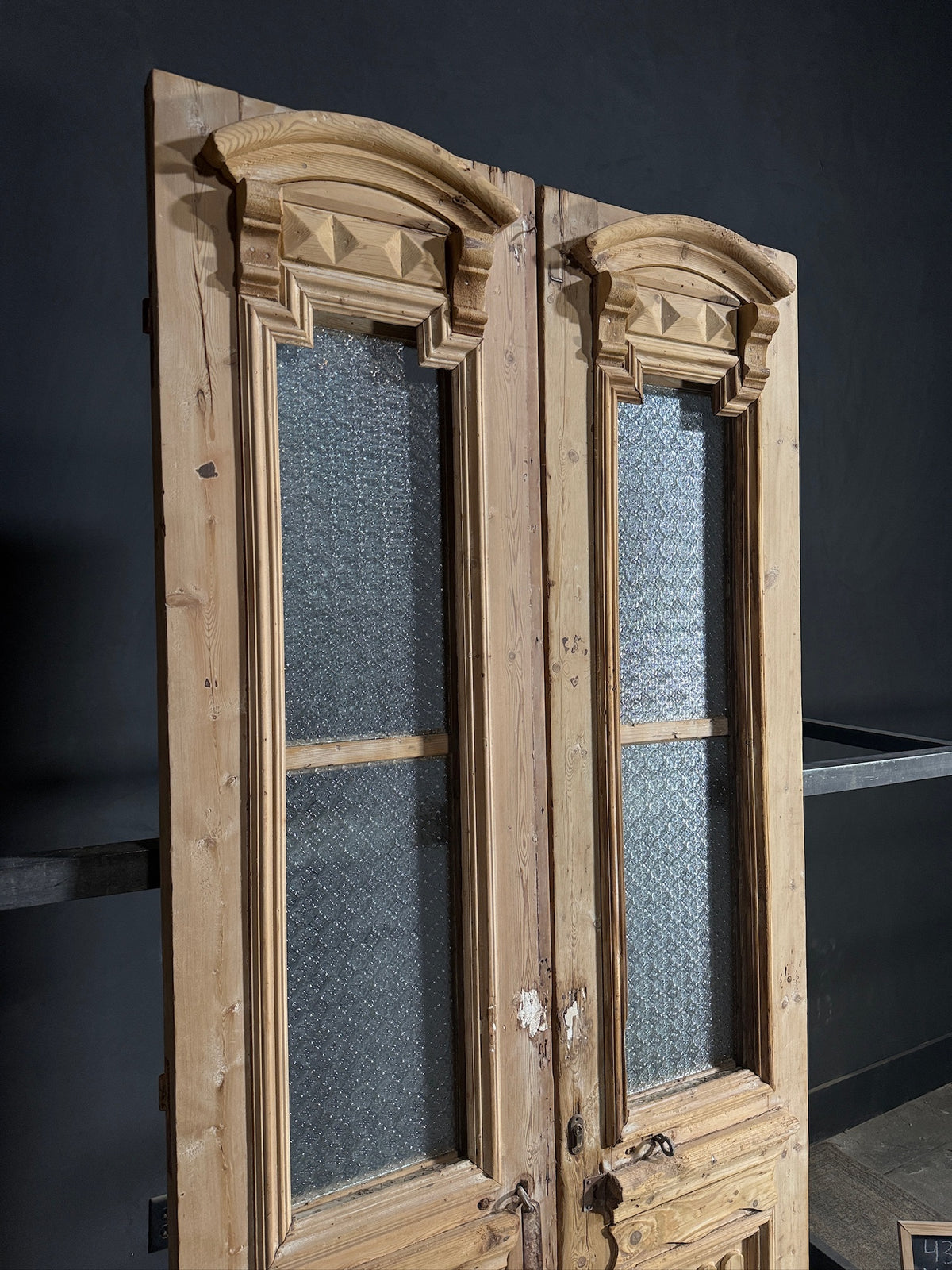 Antique Fluted 2 Lite French Doors - 43x97 - N668