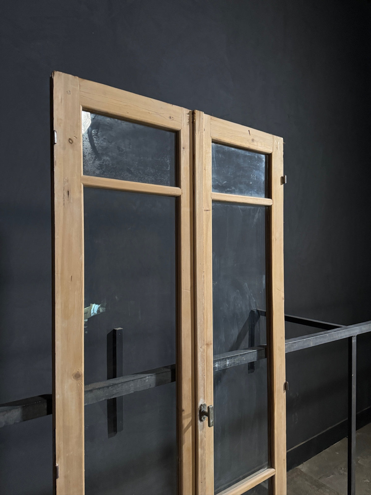 Antique Glass 2 Lite French Doors - 44x101 - N701