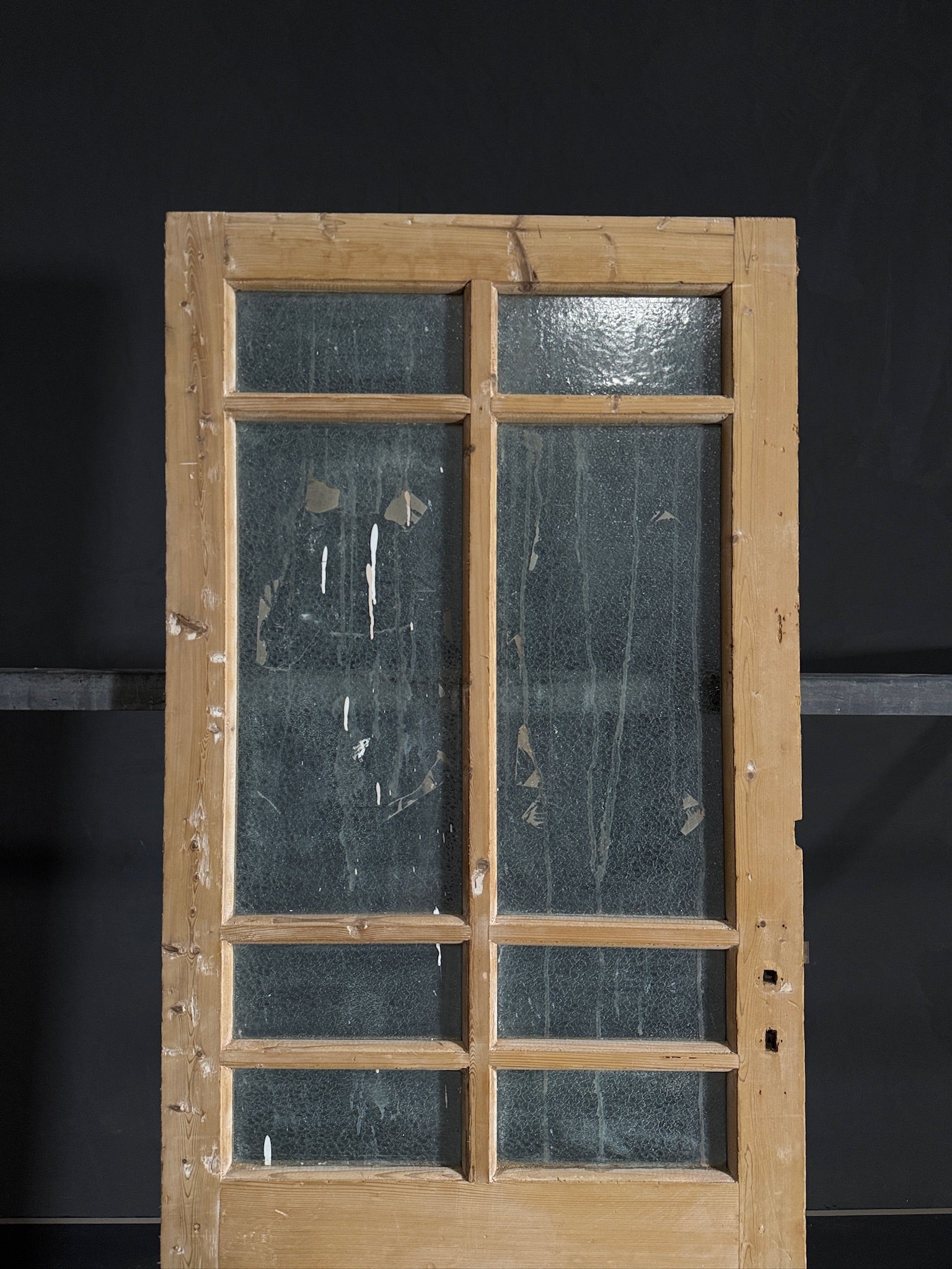 Antique Obscured Glass 6 Lite Single Door - 31.5x81 - N430