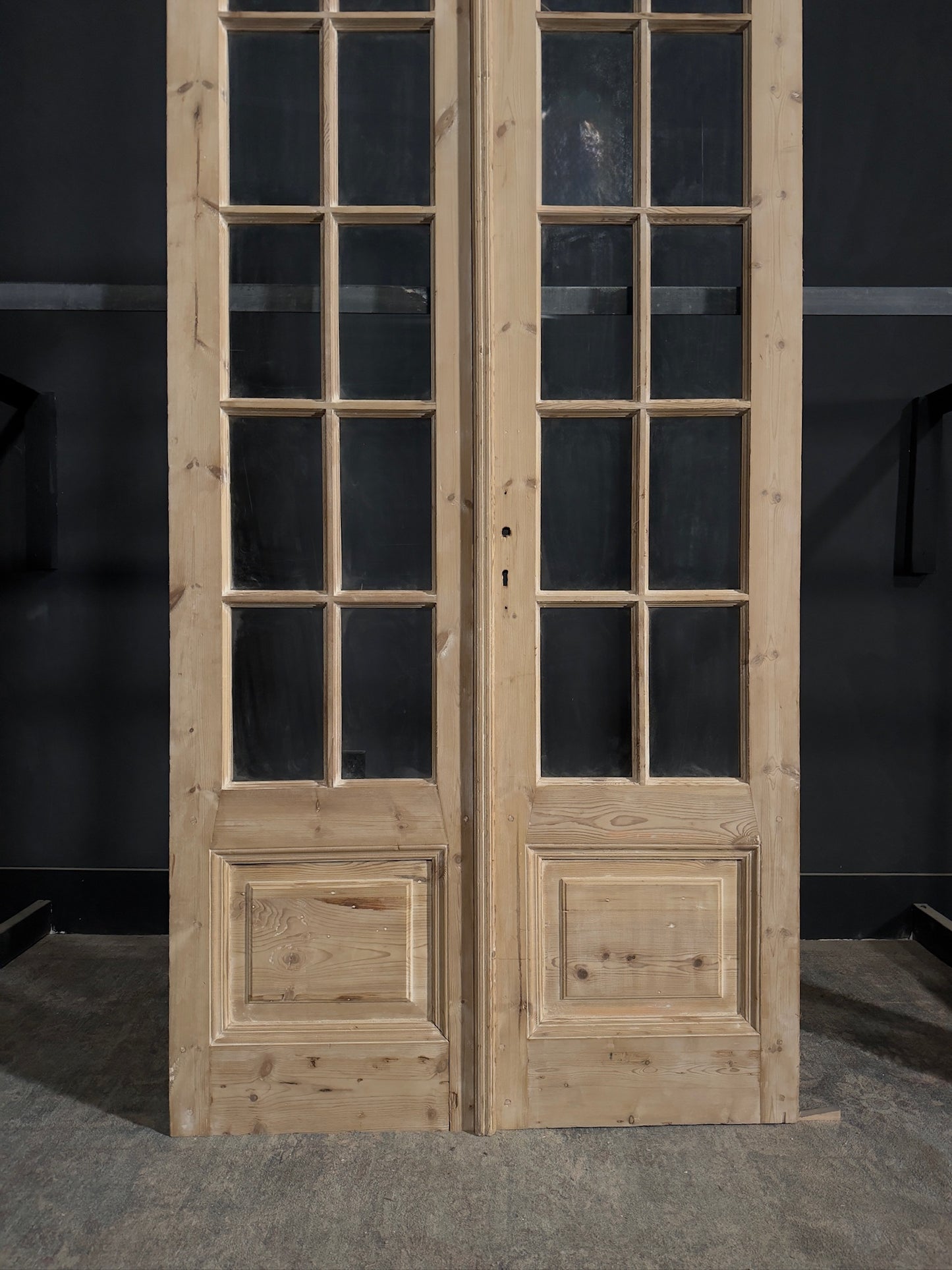 Antique Glass 10 Lite French Doors - 44.25x94.5 - N329