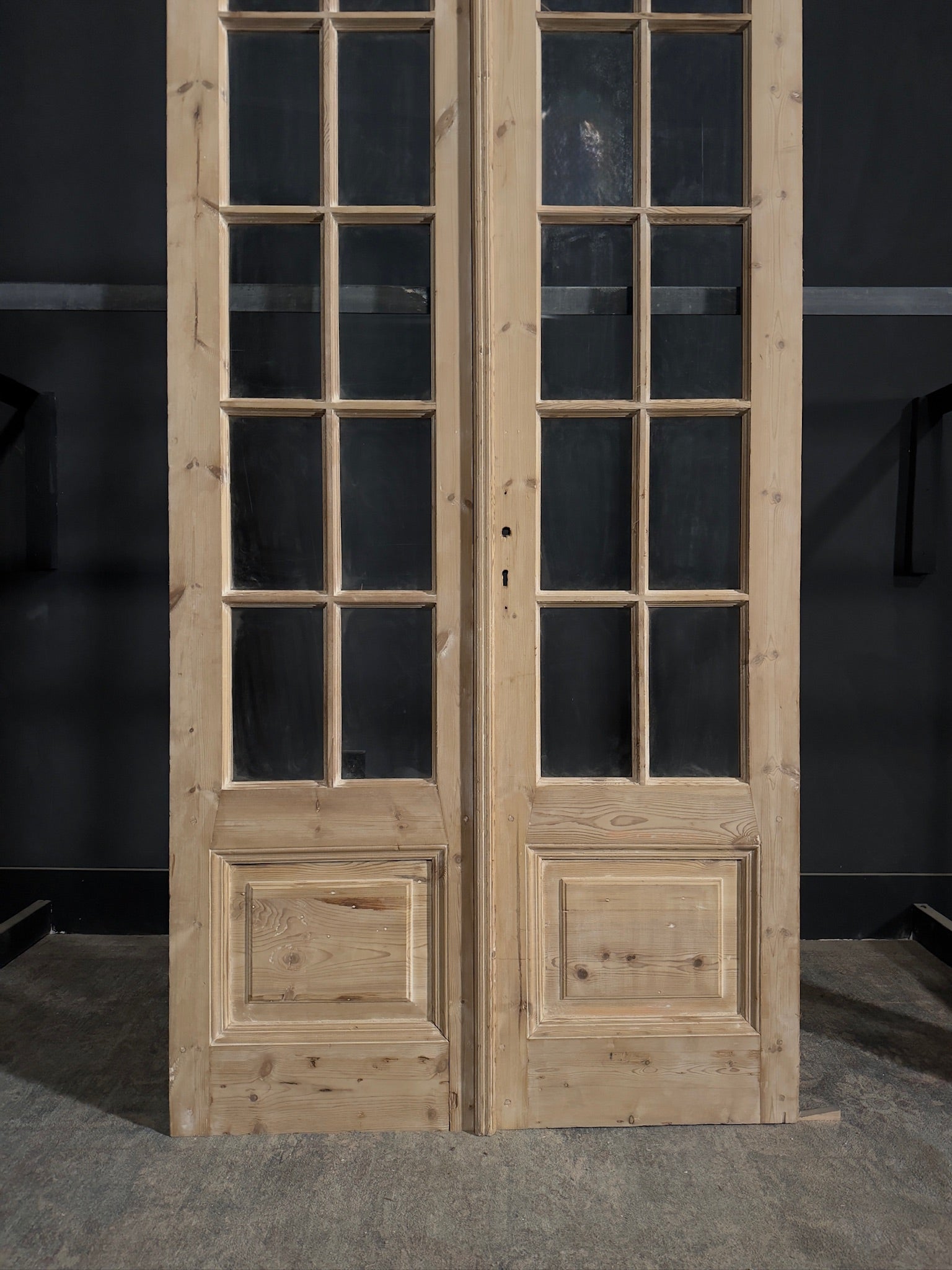 Antique Glass 10 Lite French Doors - 44.25x94.5 - N329