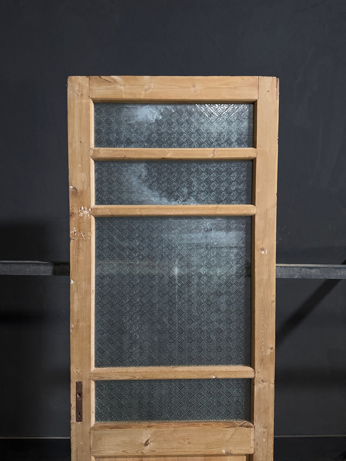 Antique Obscured Glass 4 Lite Single Door - 31.25x88 - N677