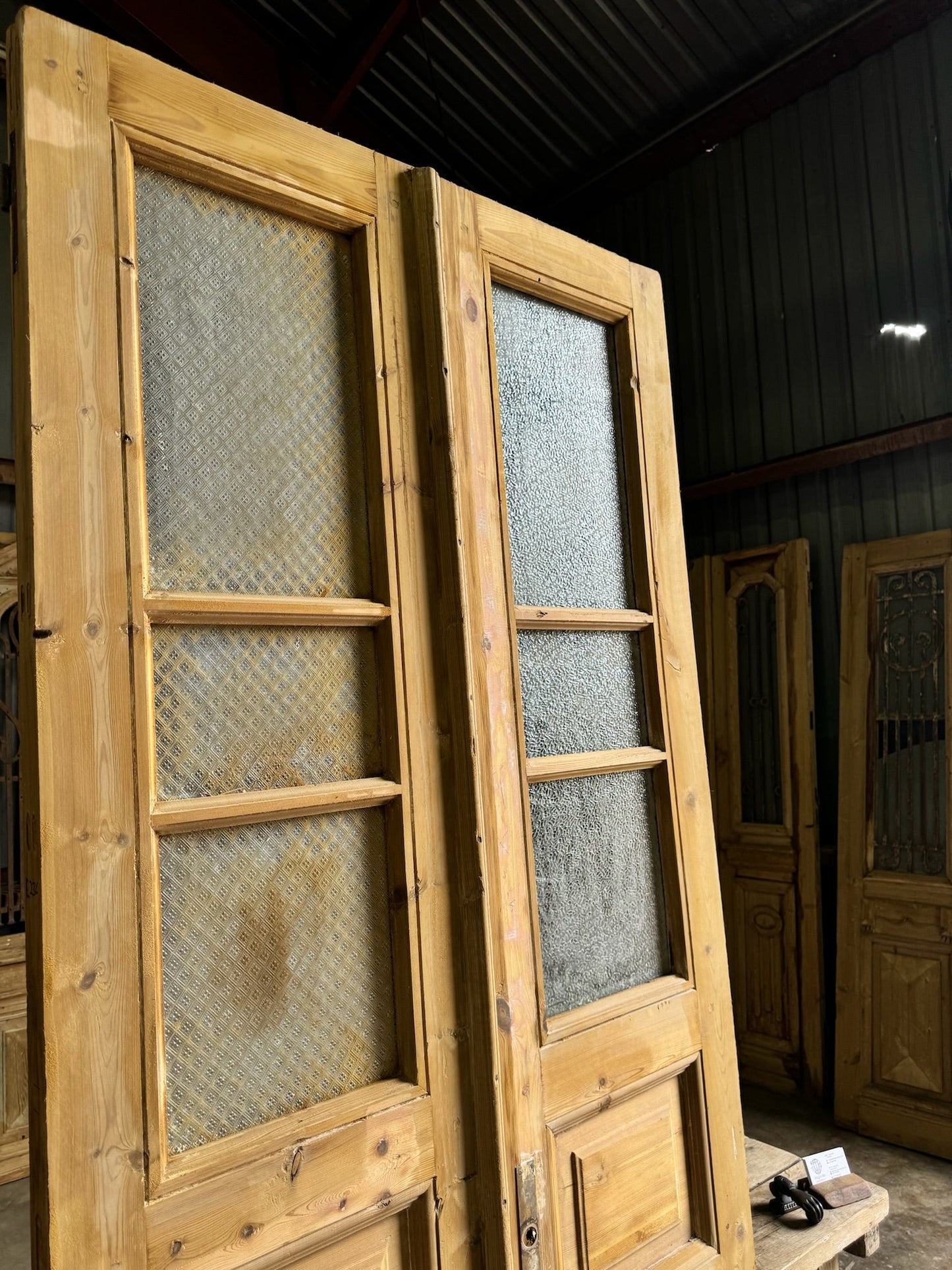 Glass French Antique Doors - 37.75x92 E236 - Magnolia Antique Door Co.