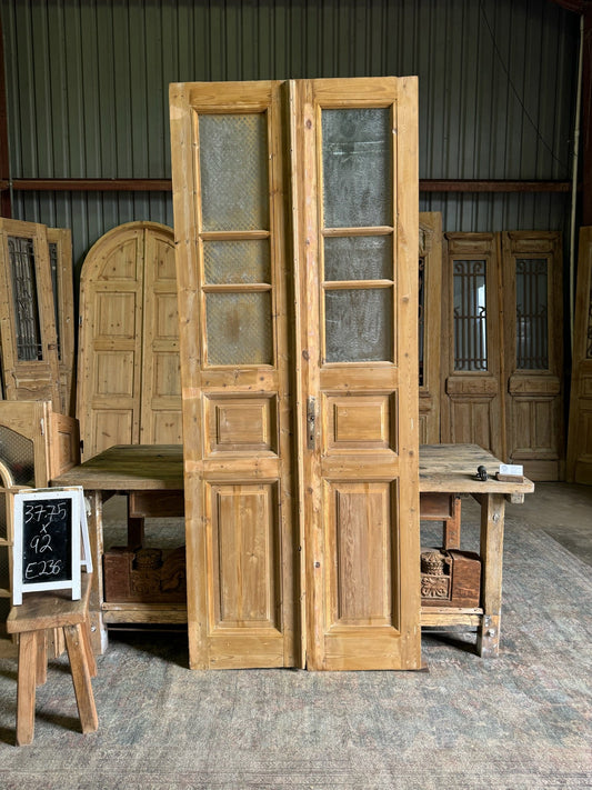 Glass French Antique Doors - 37.75x92 E236 - Magnolia Antique Door Co.